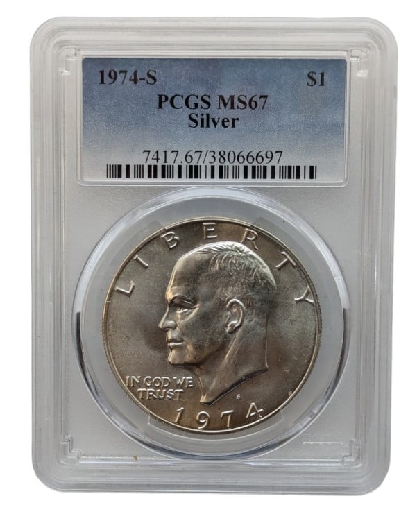 1974-S Eisenhower Dollar PCGS MS67 (1 of 2)