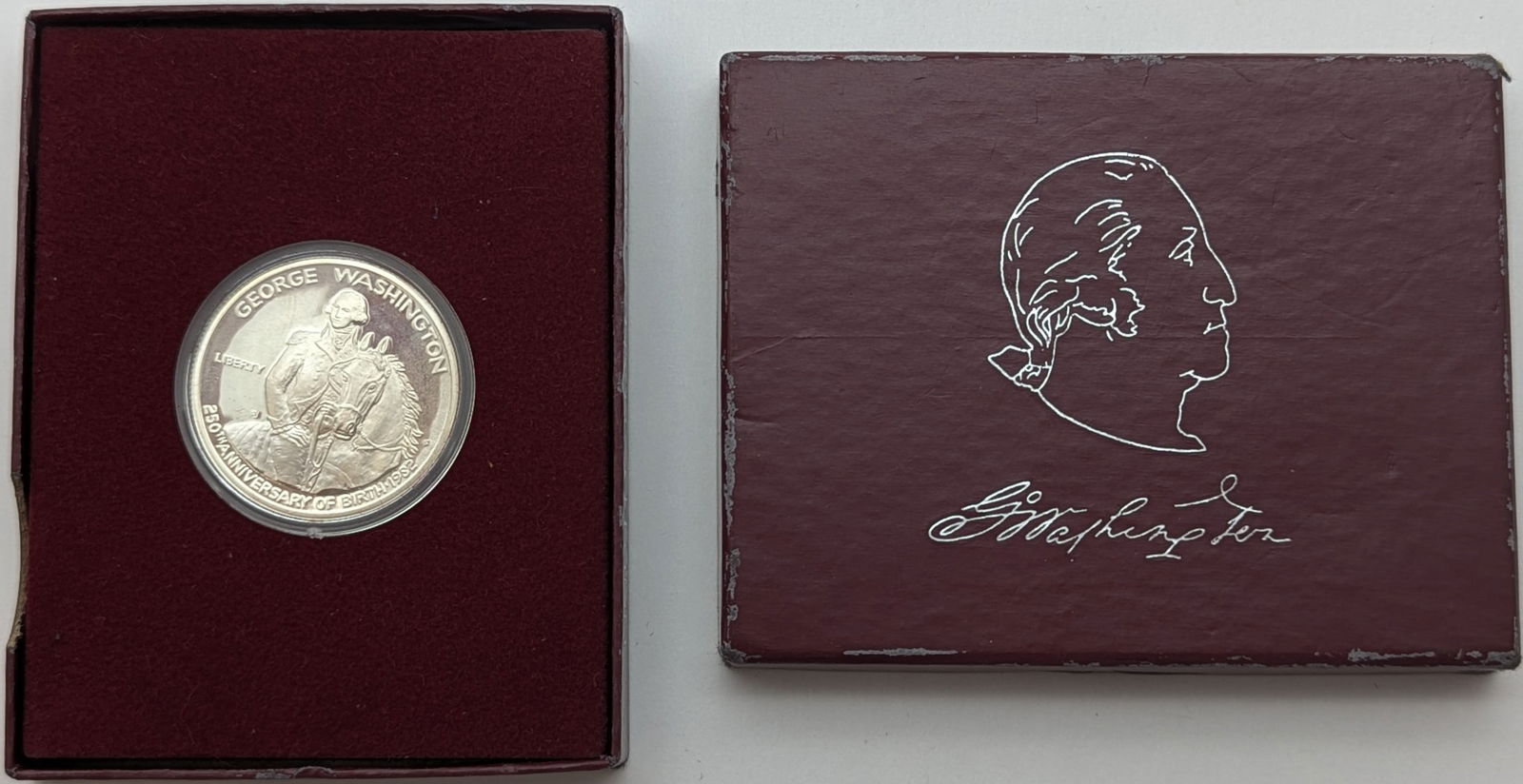 1982 George Washington Commemorative Half Dollar - 90% Silver (1 of 3)