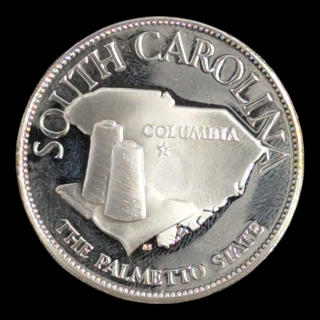 FEATURE South Carolina 1969 Franklin Mint - States of the Union 8th State Silver Proof: Total Silver Content: .47 oz.