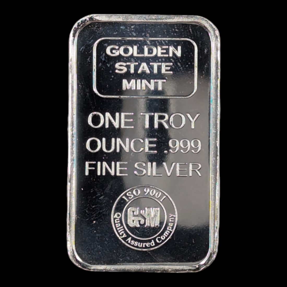 1 Troy Ounce .999 Silver Bar - Golden State Mint (1 of 2)