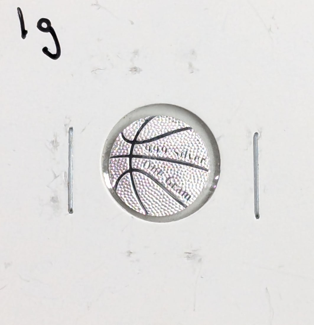 1 Gram .999 Silver Round - Basketball (1 of 2)