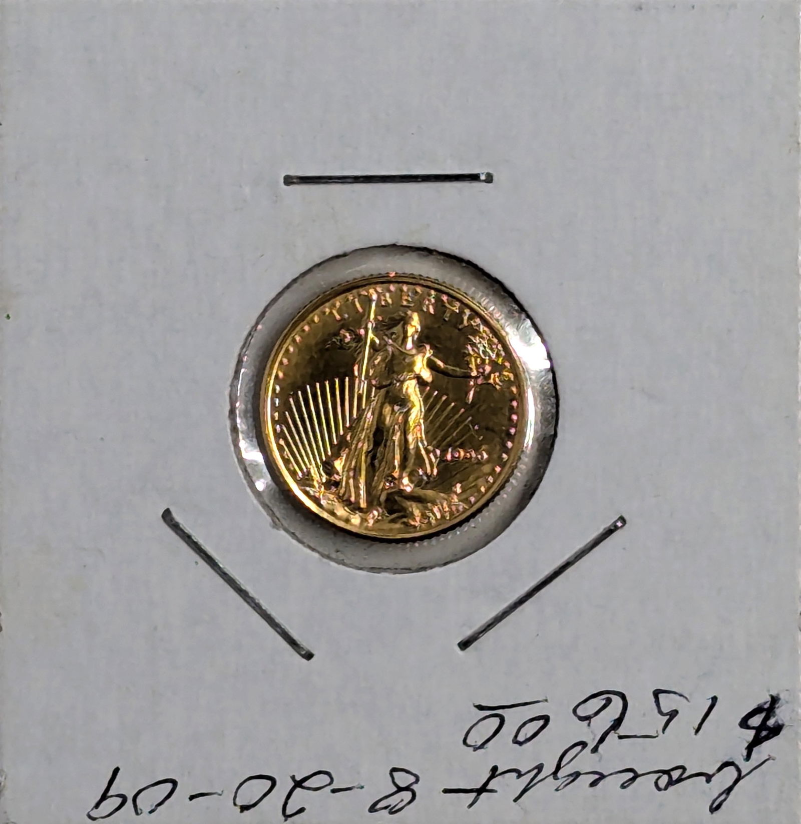 1999 $5 Gold Eagle 1/10 oz (1 of 2)