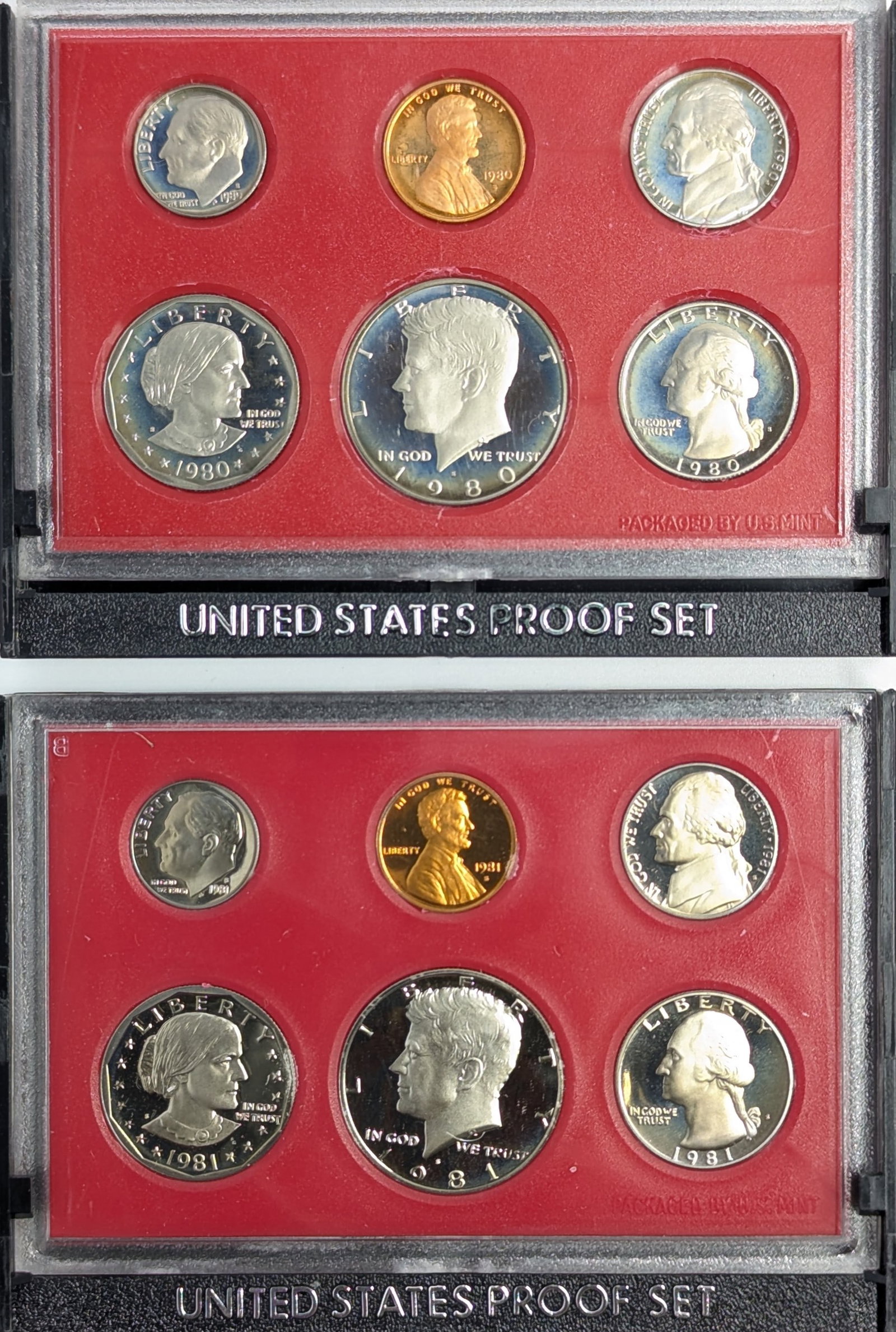 Lot of 2 US Mint Proof Set - 1980 & 1981 (1 of 3)