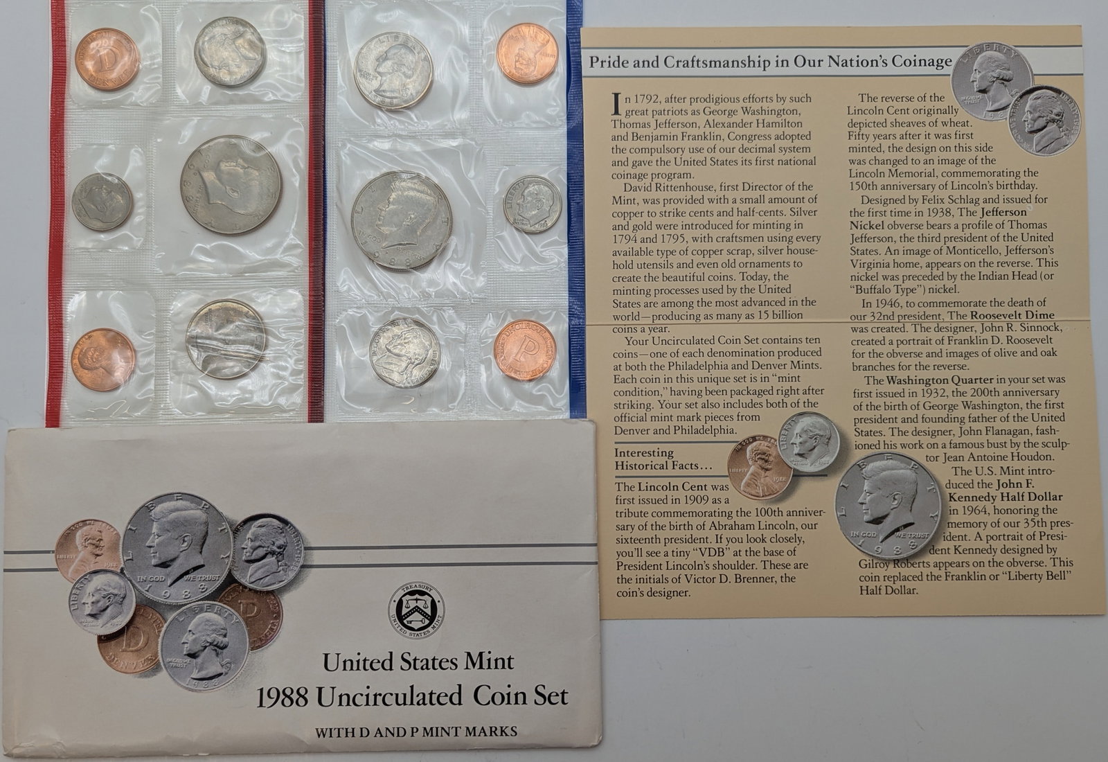 1988 US Mint Uncirculated Coin Set (1 of 2)