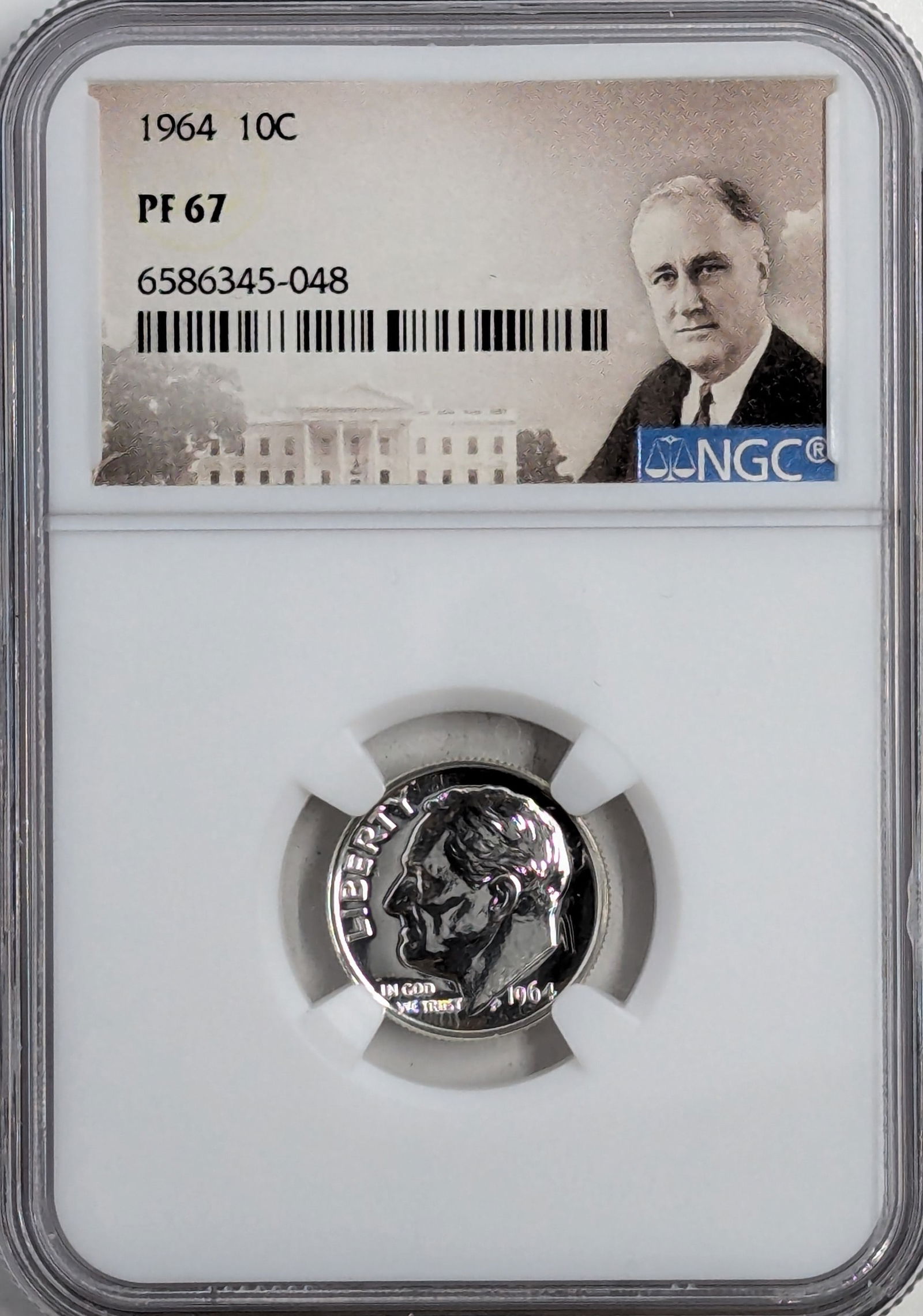 NGC 1964 PF 67 Silver Roosevelt Dime (1 of 2)