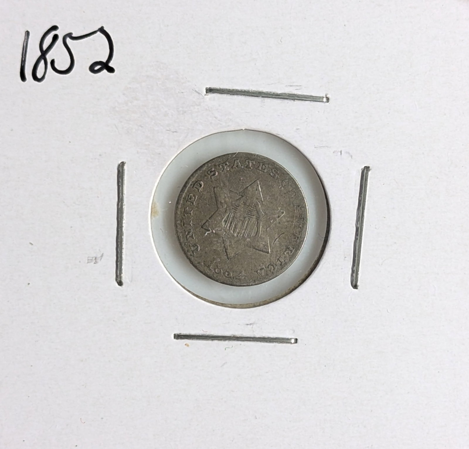 FEATURE 1852 3 Cent Silver Type 1 (1 of 2)