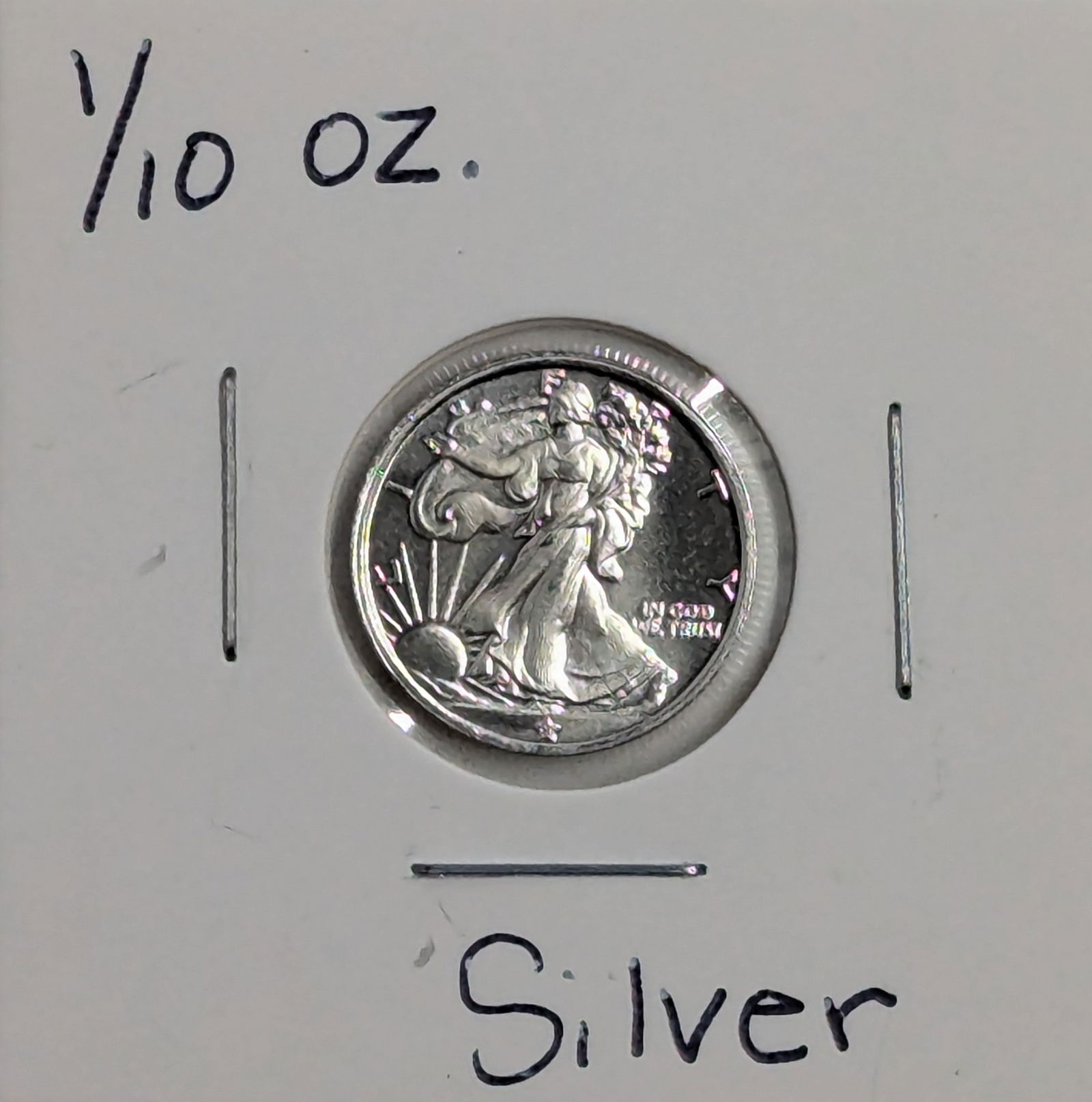 1/10 Troy Ounce .999 Fine Silver Round - Walking Liberty (1 of 2)