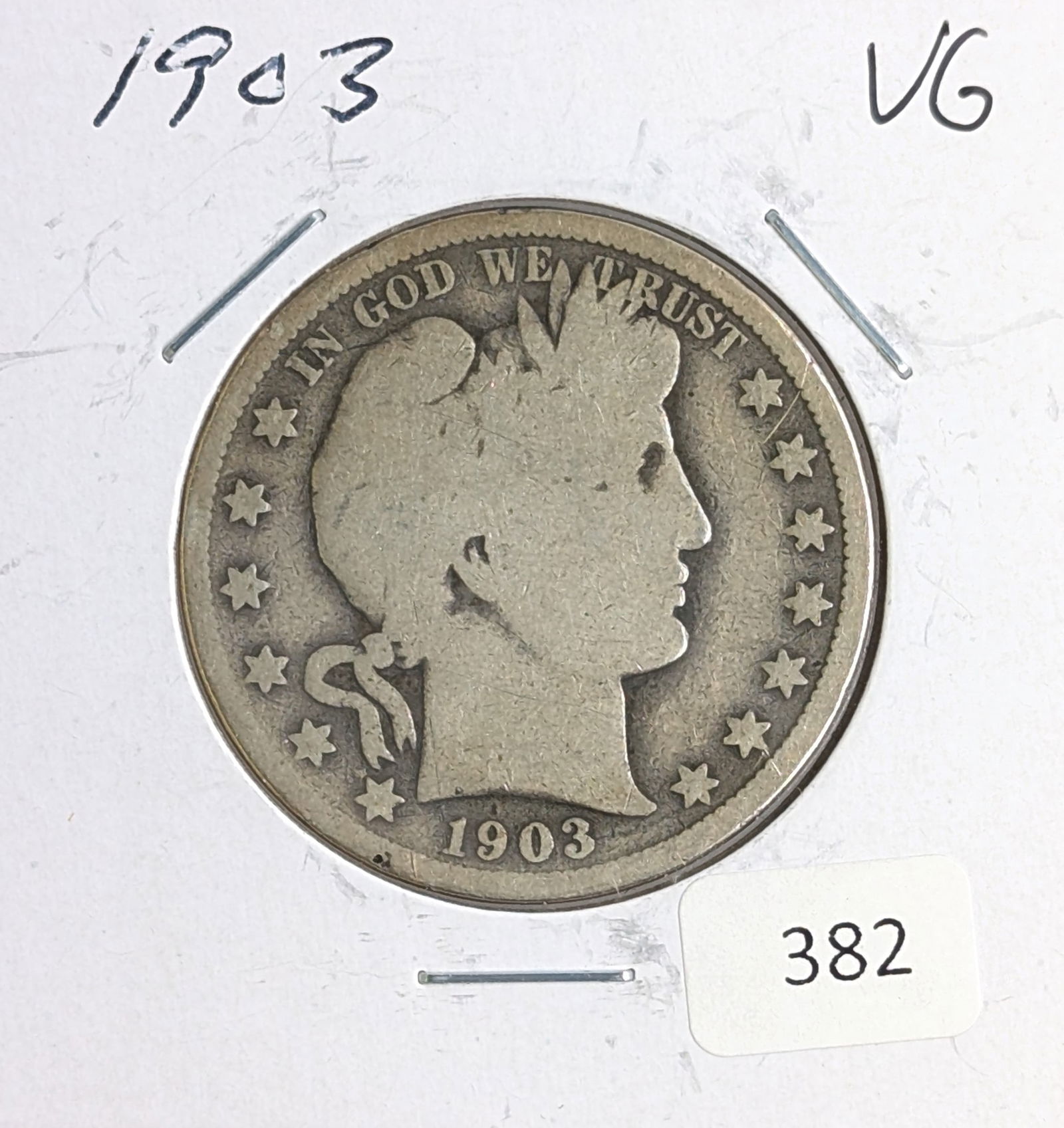 1903 Silver Barber Half Dollar (1 of 2)
