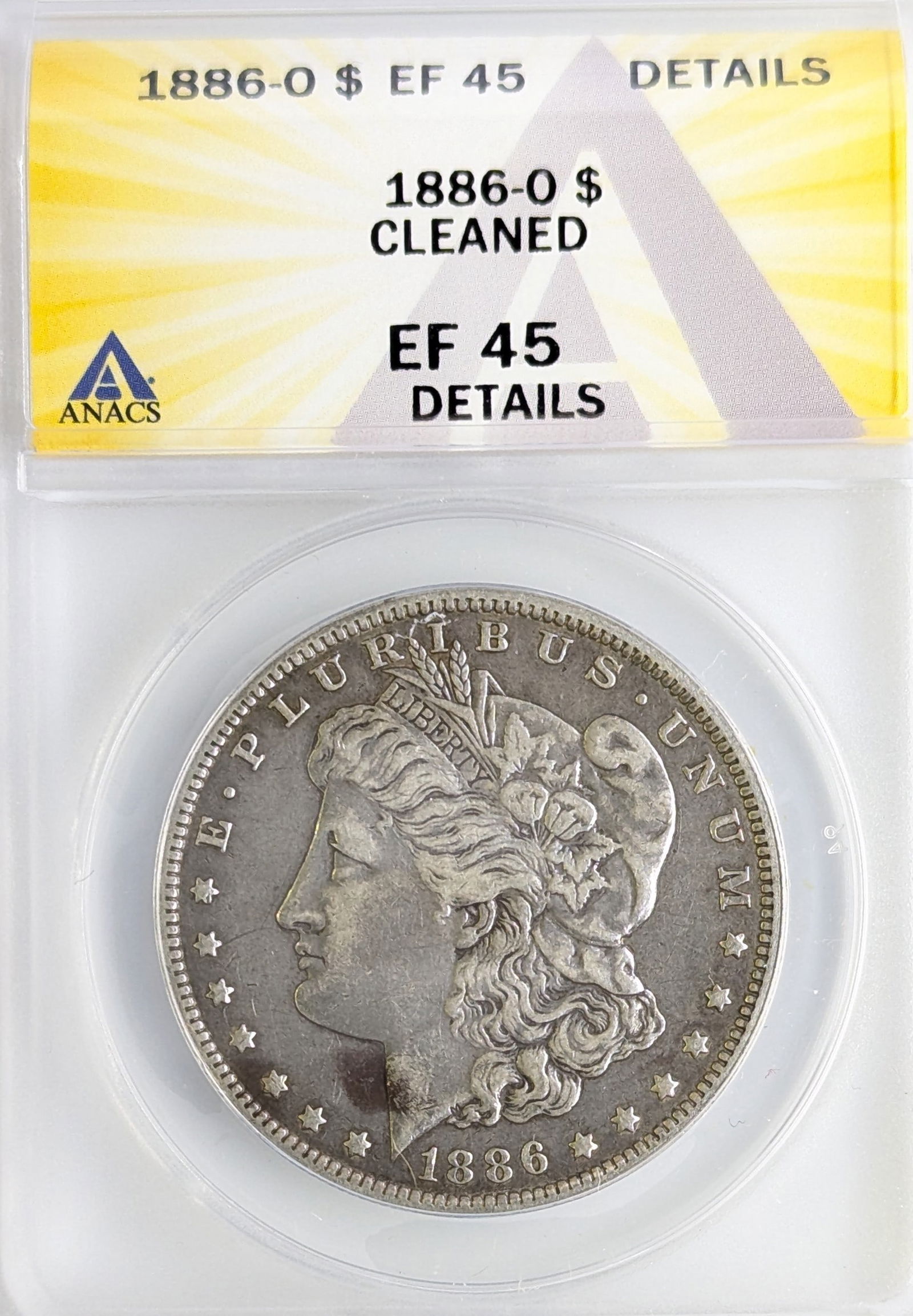 ANACS 1886-O EF 45 Morgan Silver Dollar (1 of 2)