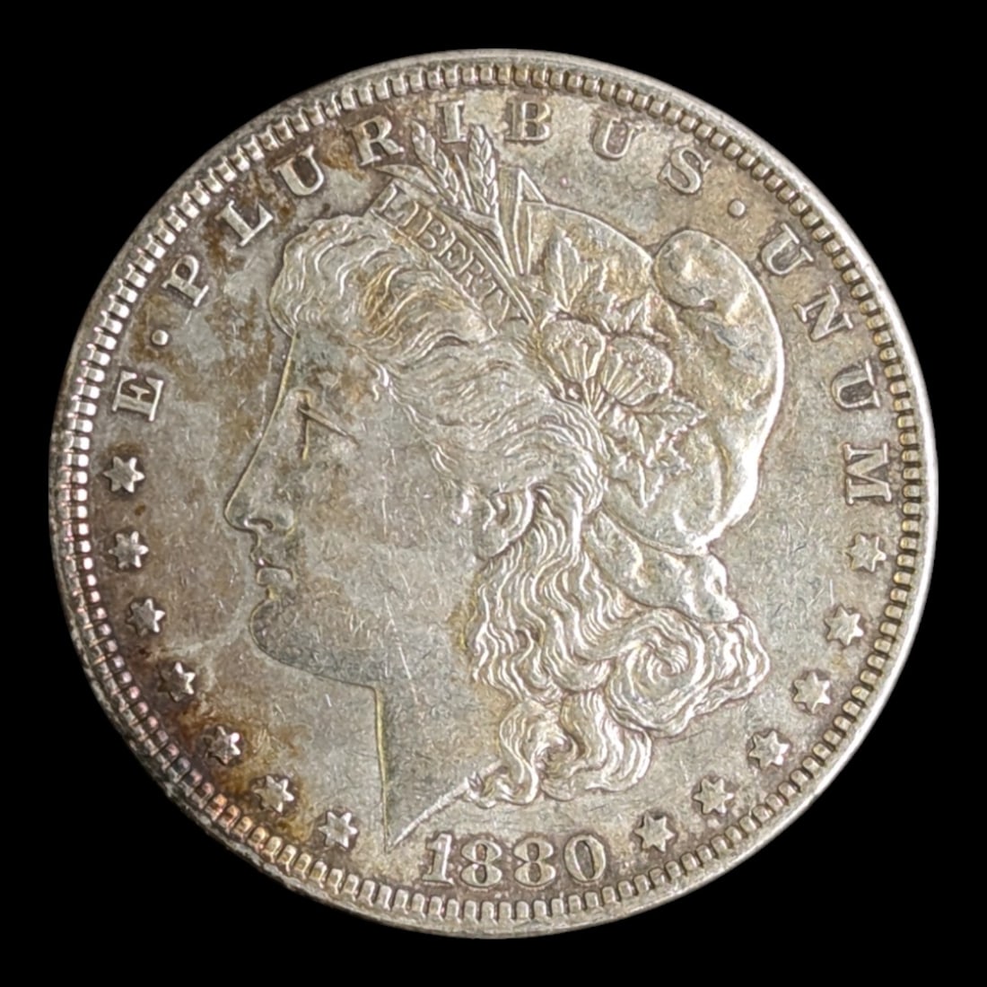 1880 Morgan Silver Dollar: Silver