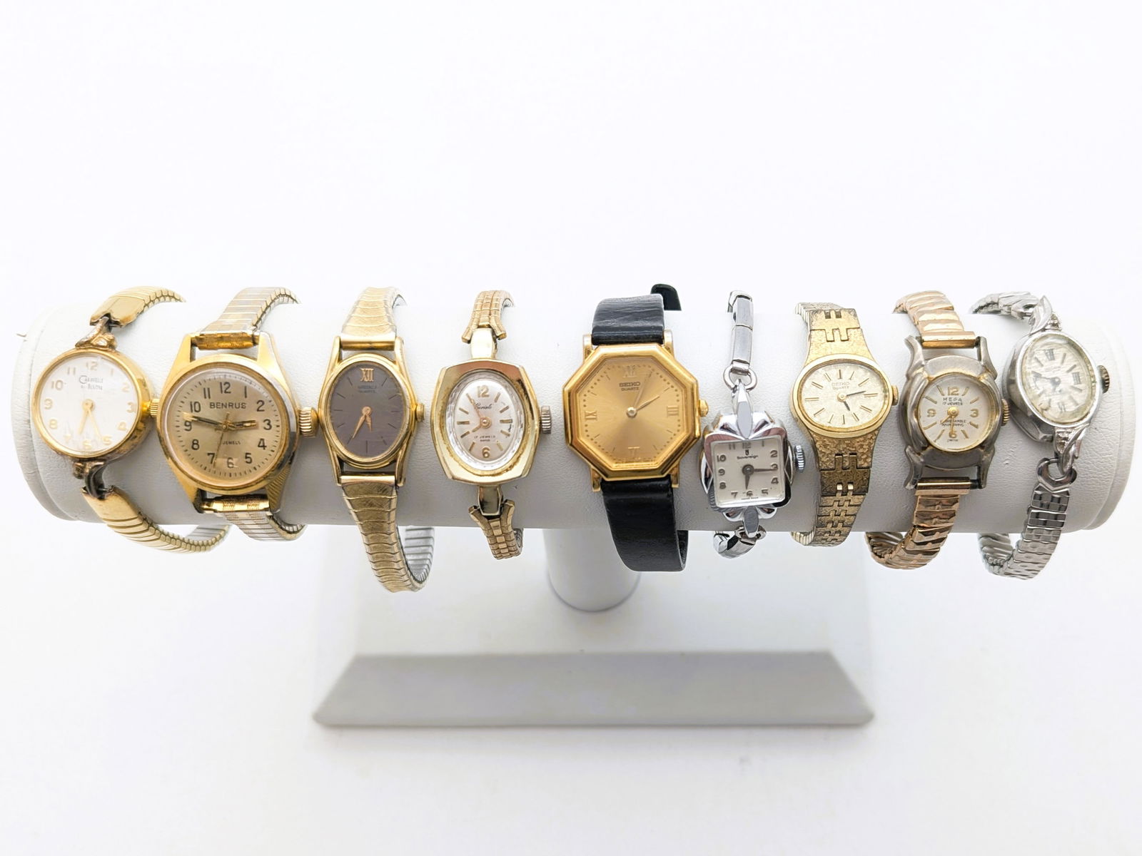 Lot of 9 Vintage Antique Watches - Elgin, Seiko, Mepa, etc - Parts / Repair: Jewelry