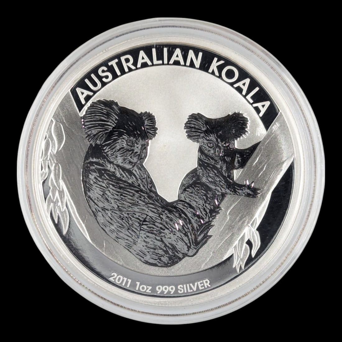 1 Ounce Fine .999 Silver Round - 2011 Australia Koala: Silver