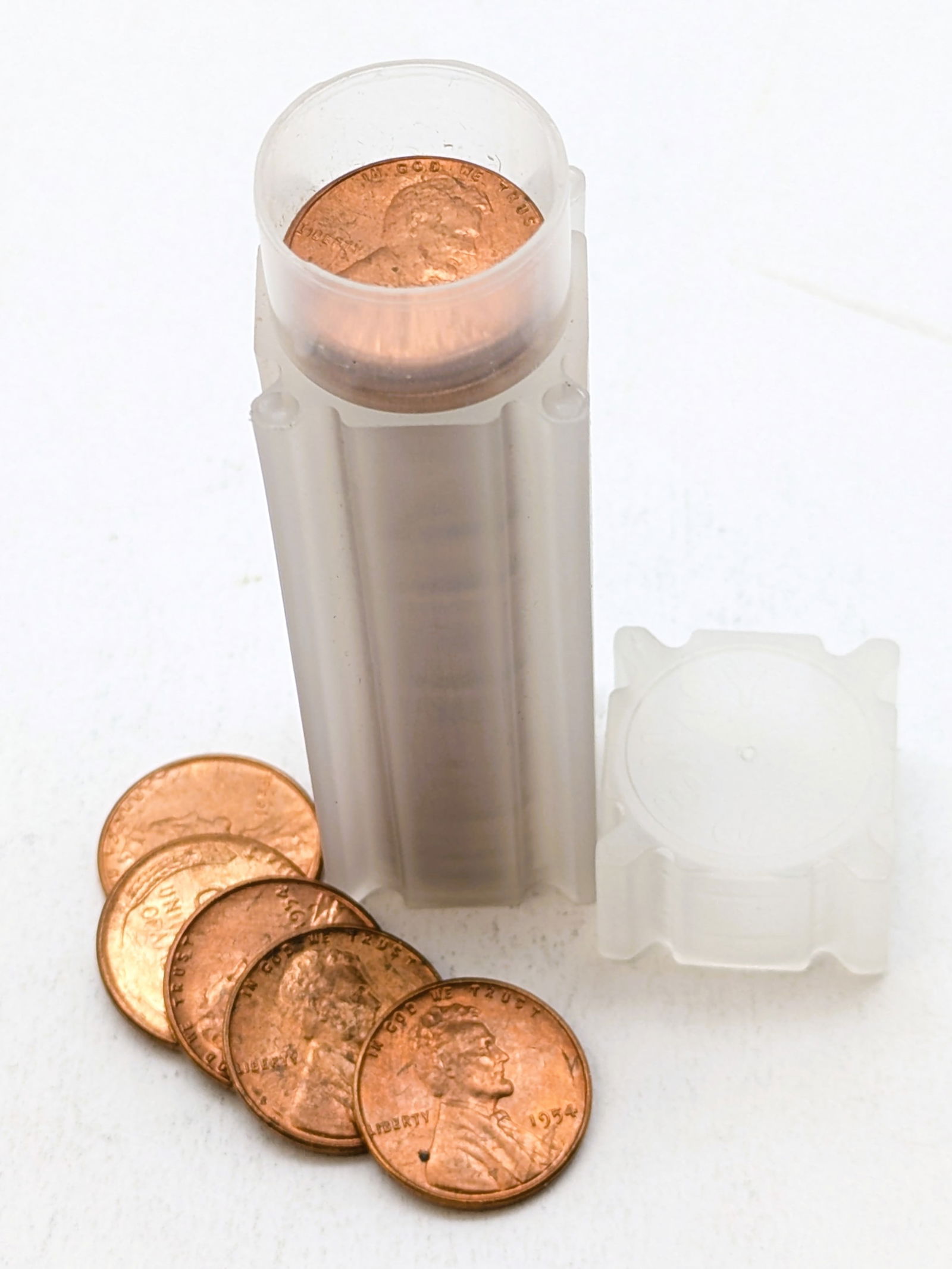 Roll of 50 - 1954 Lincoln Wheat Cents - Uncirculated (1 of 3)