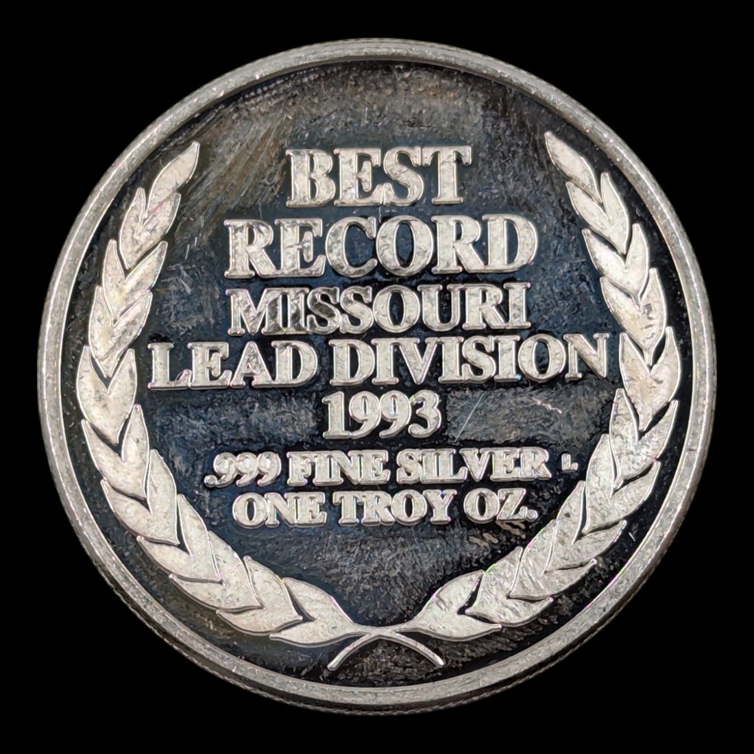 1 Ounce Fine .999 Silver Round - Missouri Lead Division (1 of 2)