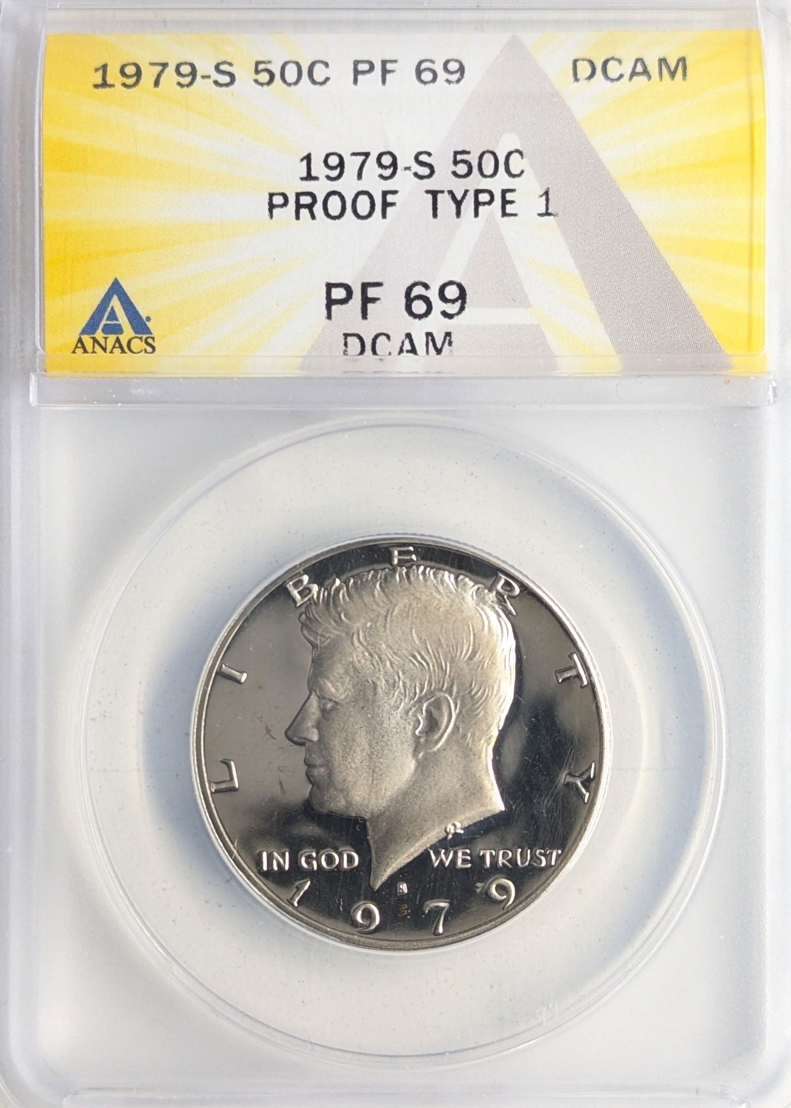 ANACS 1979-S PF69 DCAM John F Kennedy Half Dollar - Proof (1 of 2)