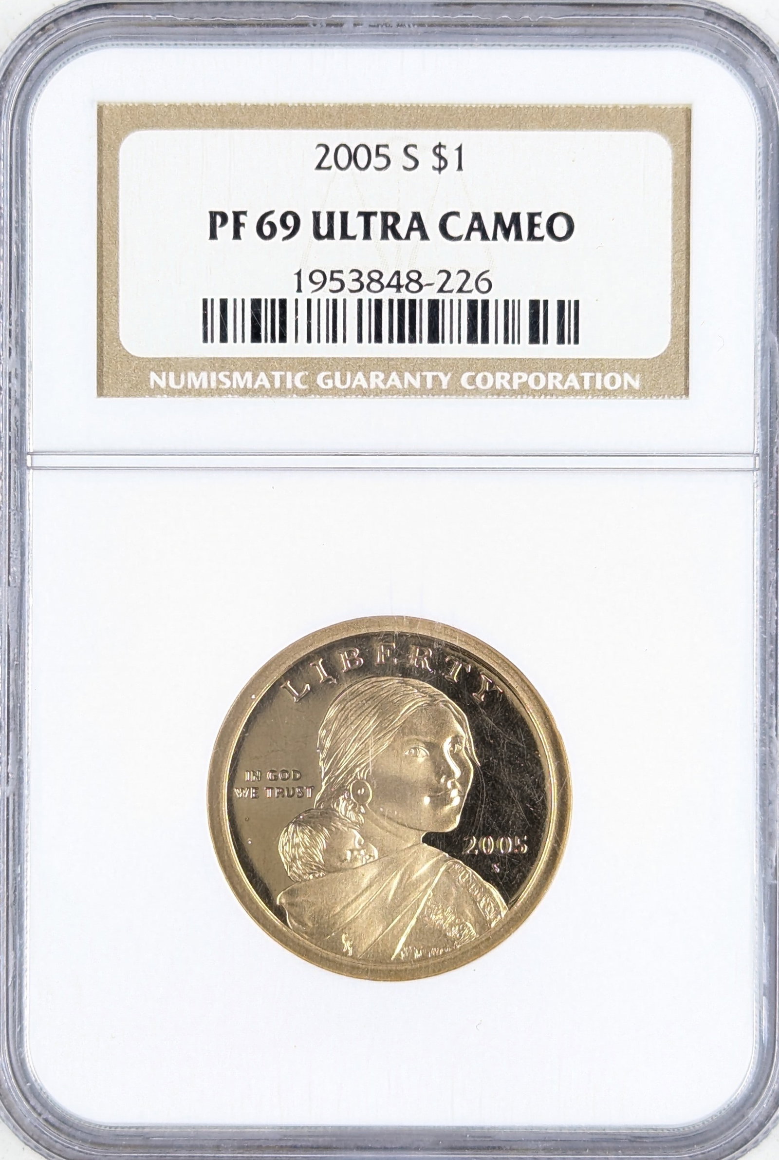 NGC 2005-S PF69 Sacagawea Dollar - Proof Ultra Cameo (1 of 2)