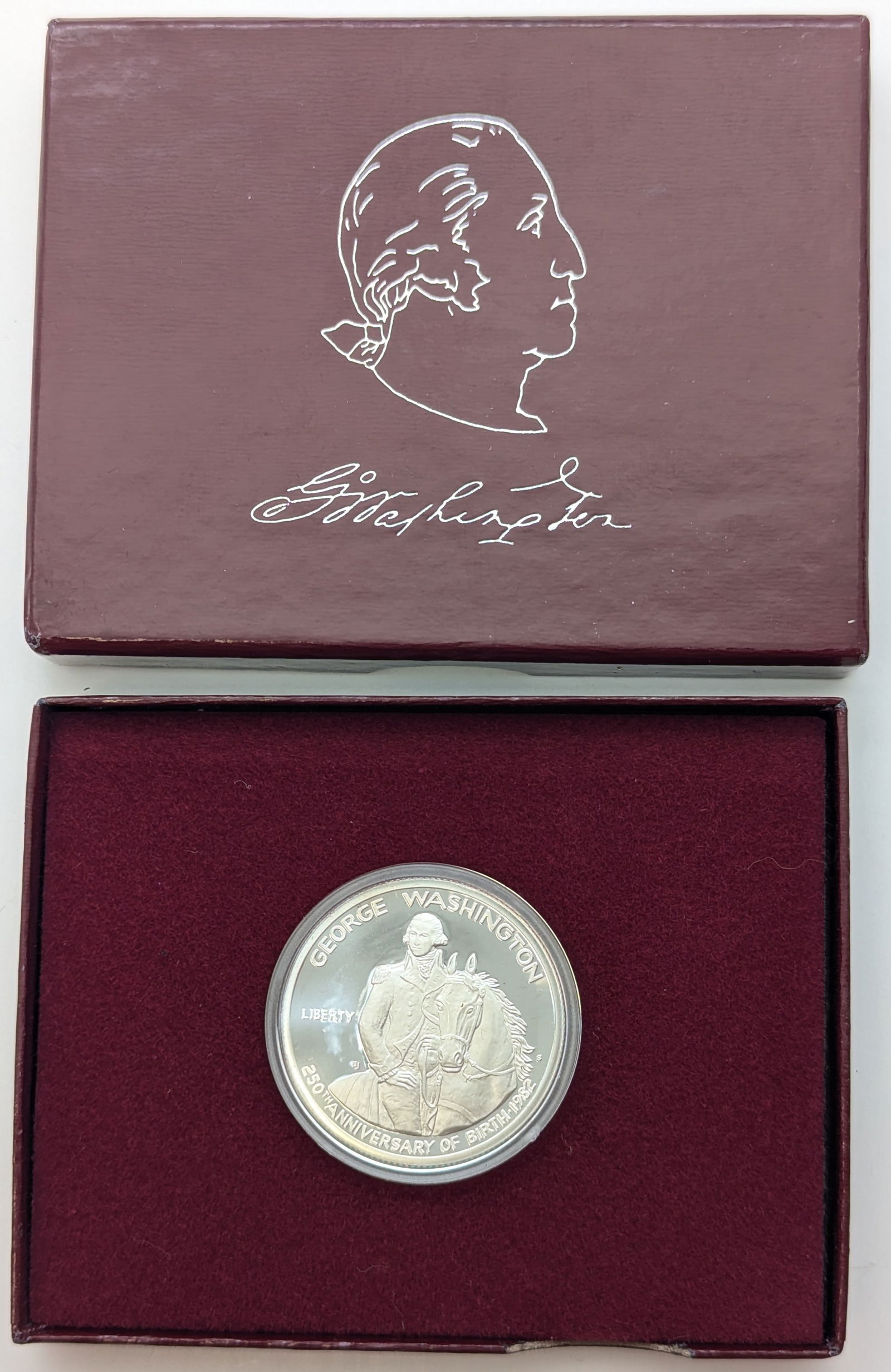 1982-S Proof Silver Washington Commemorative Half Dollar - 250th Anniversary (1 of 3)