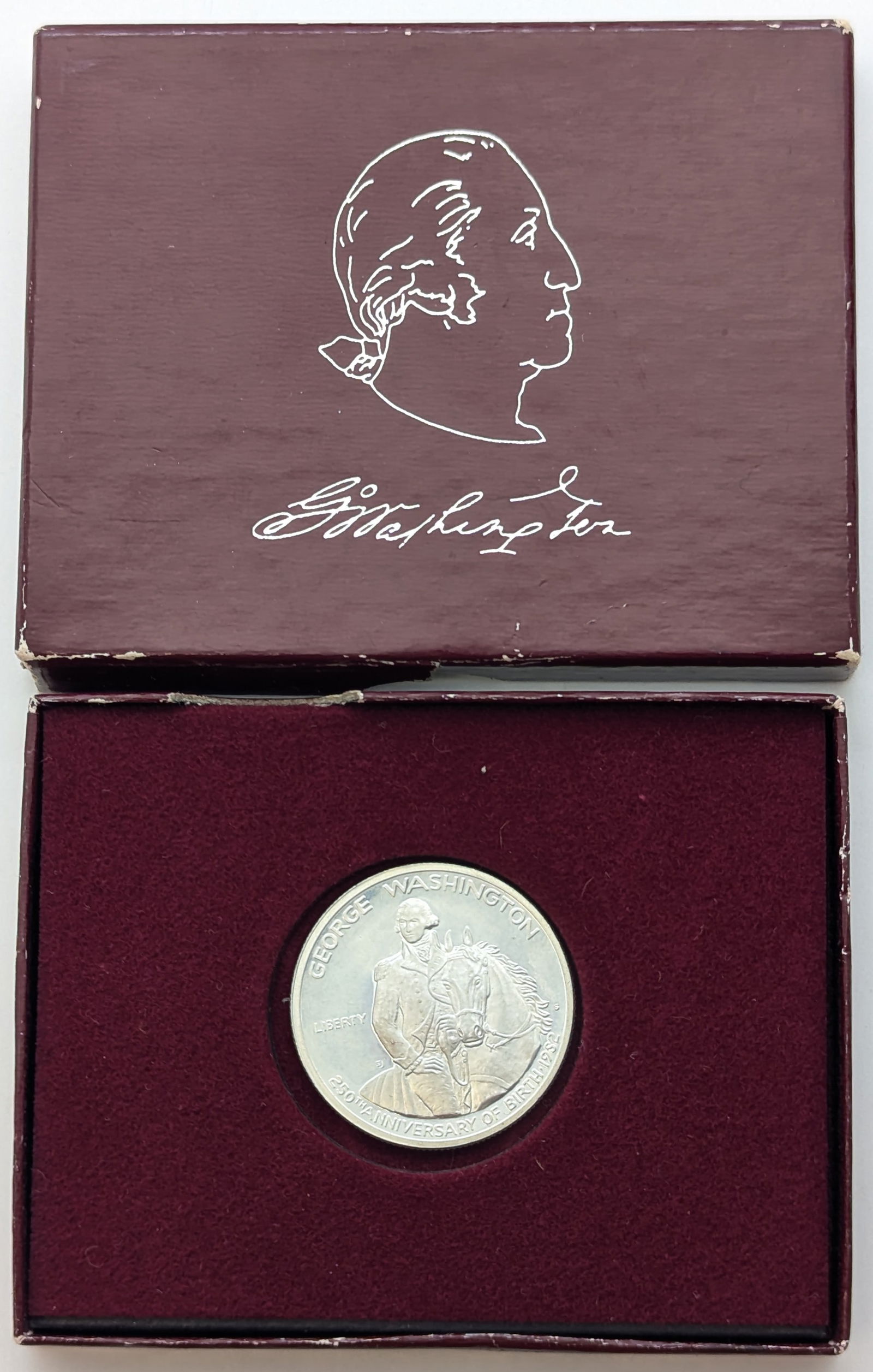 1982-S Proof Silver Washington Commemorative Half Dollar - 250th Anniversary (1 of 3)