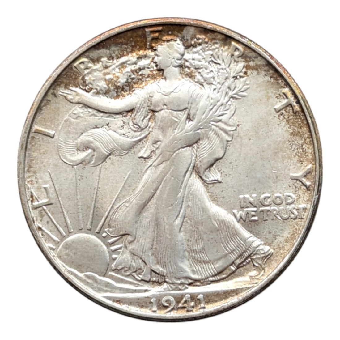 1941-S Silver Walking Liberty Half Dollar: Silver