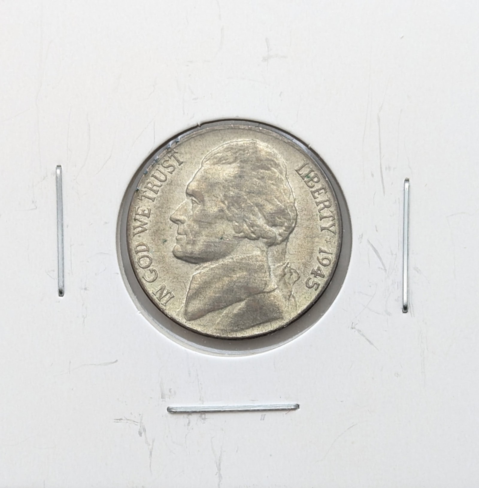 1945 Silver War Nickel: Coin