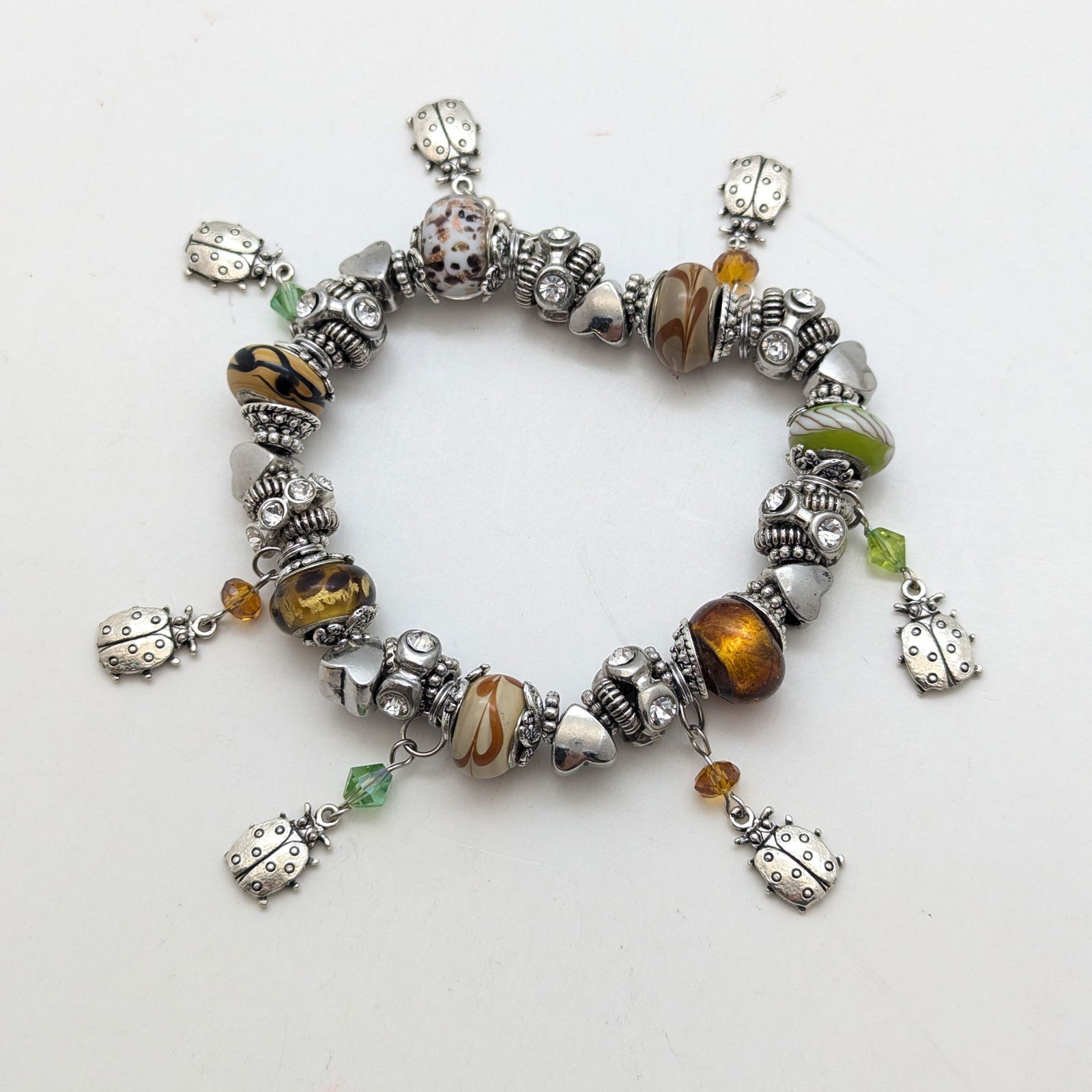 Lady Bug Multi-color Beaded Bracelet (1 of 4)
