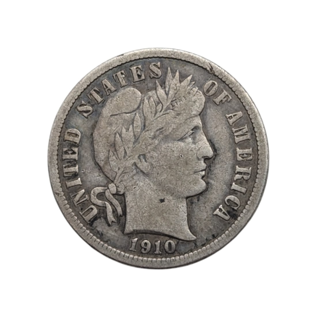 1910 Silver Barber Dime (1 of 2)