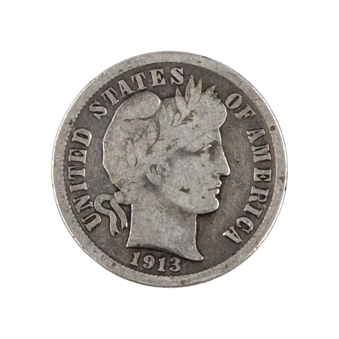 1913 Silver Barber Dime (1 of 2)