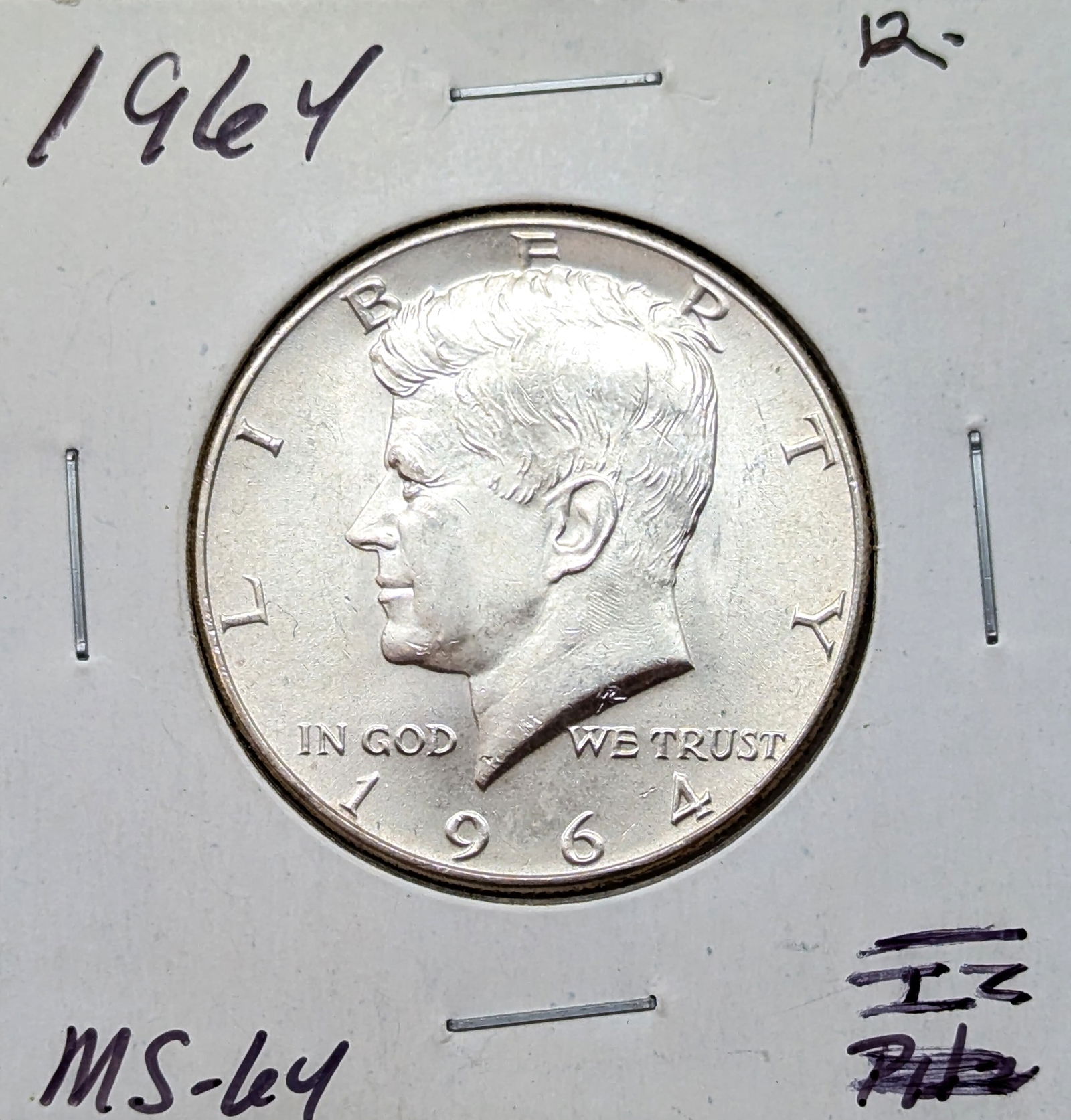 1964 Silver John F Kennedy Half Dollar - MS (1 of 2)