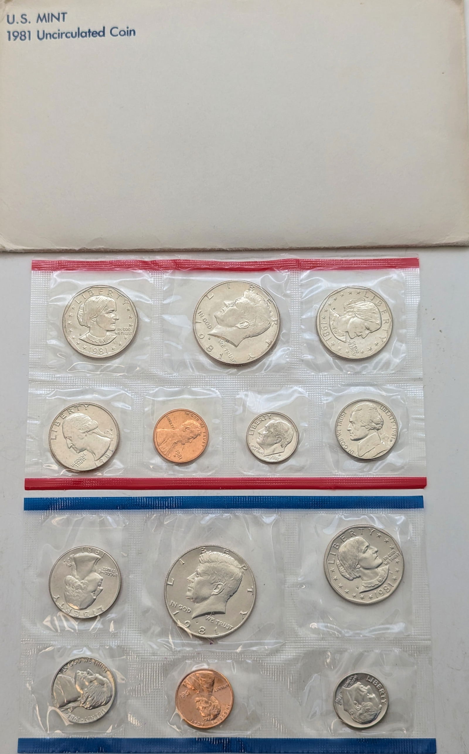 1981 US Mint Uncirculated Coin Set (1 of 2)