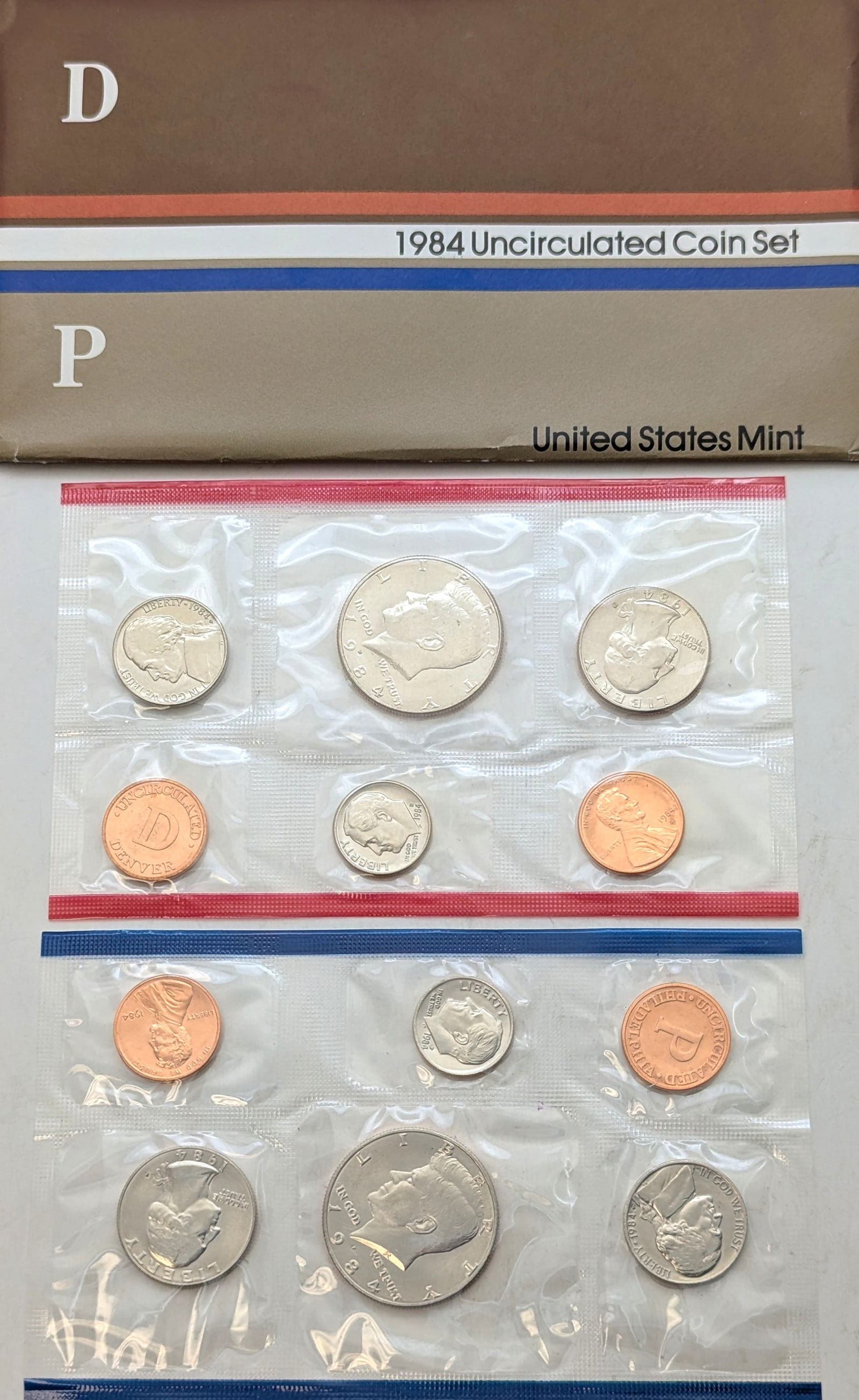 1984 US Mint Uncirculated Coin Set (1 of 2)