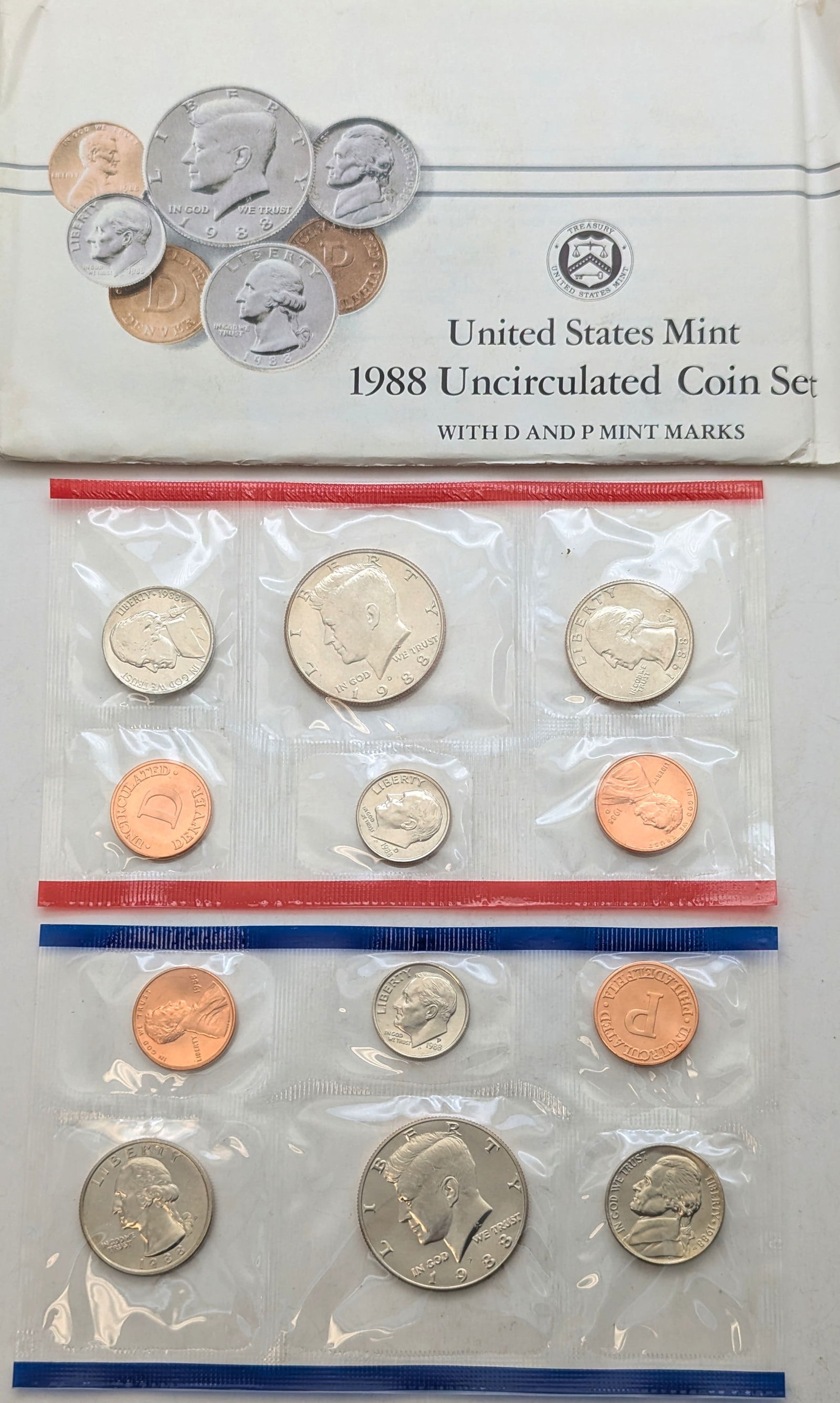 1988 US Mint Uncirculated Coin Set (1 of 2)