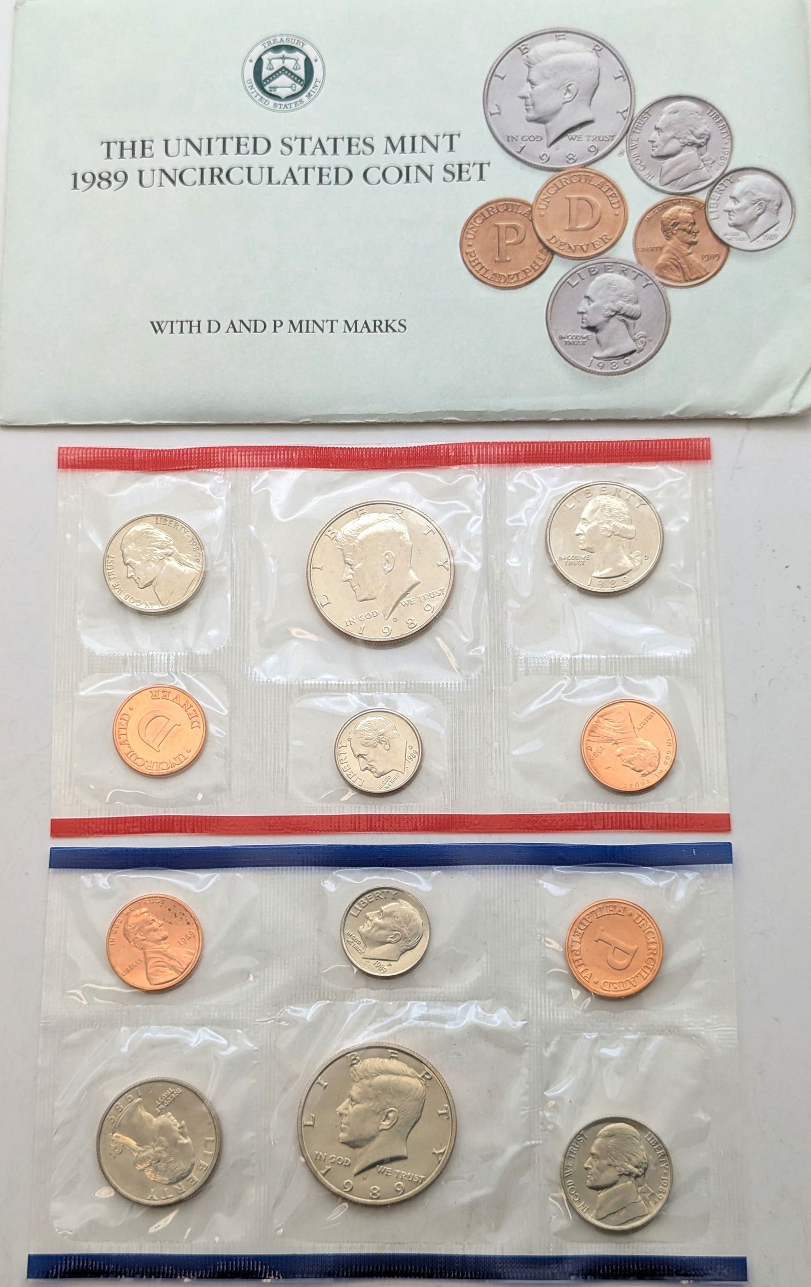 1989 US Mint Uncirculated Coin Set (1 of 2)