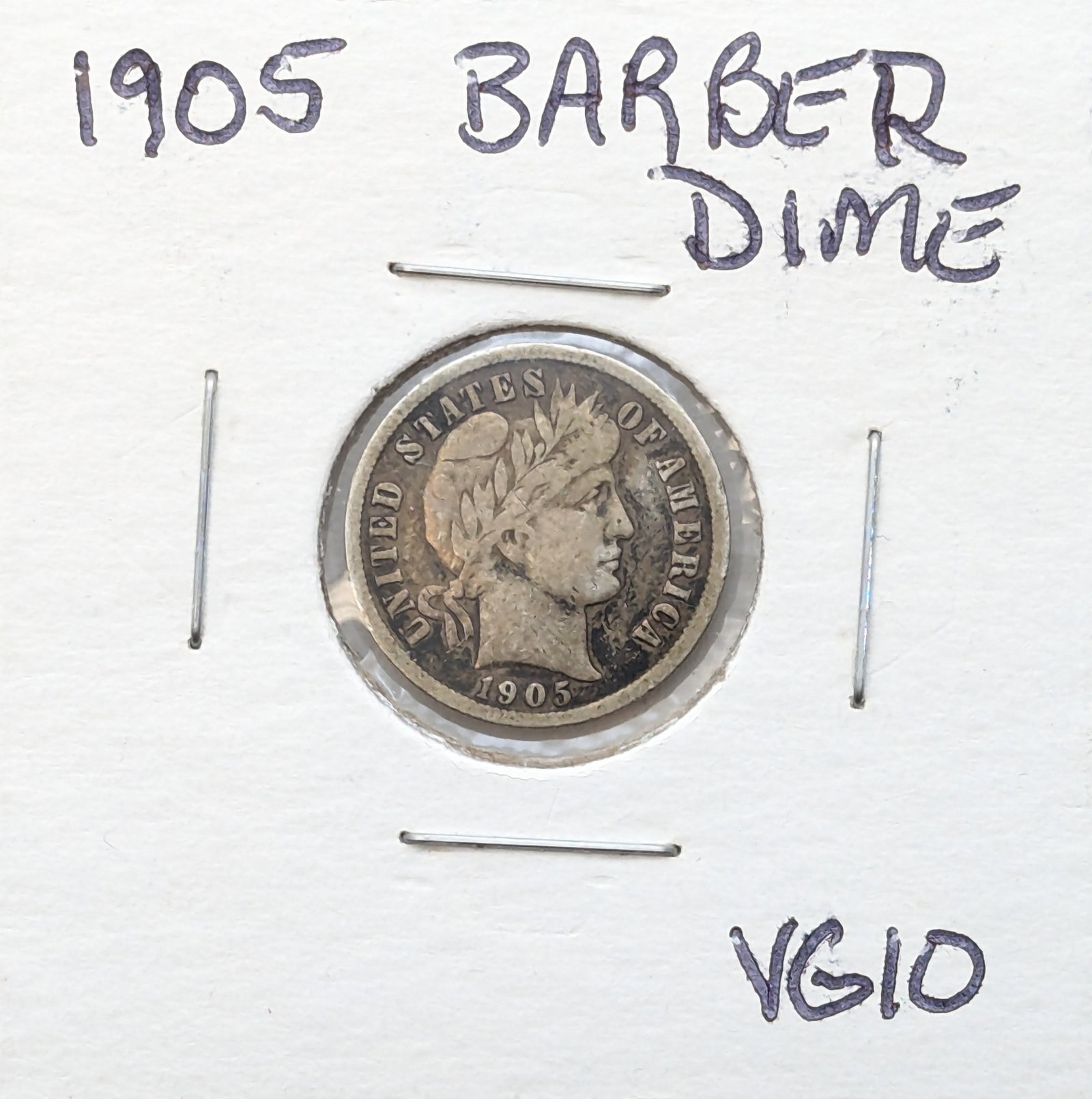 1905 Silver Barber Dime (1 of 2)