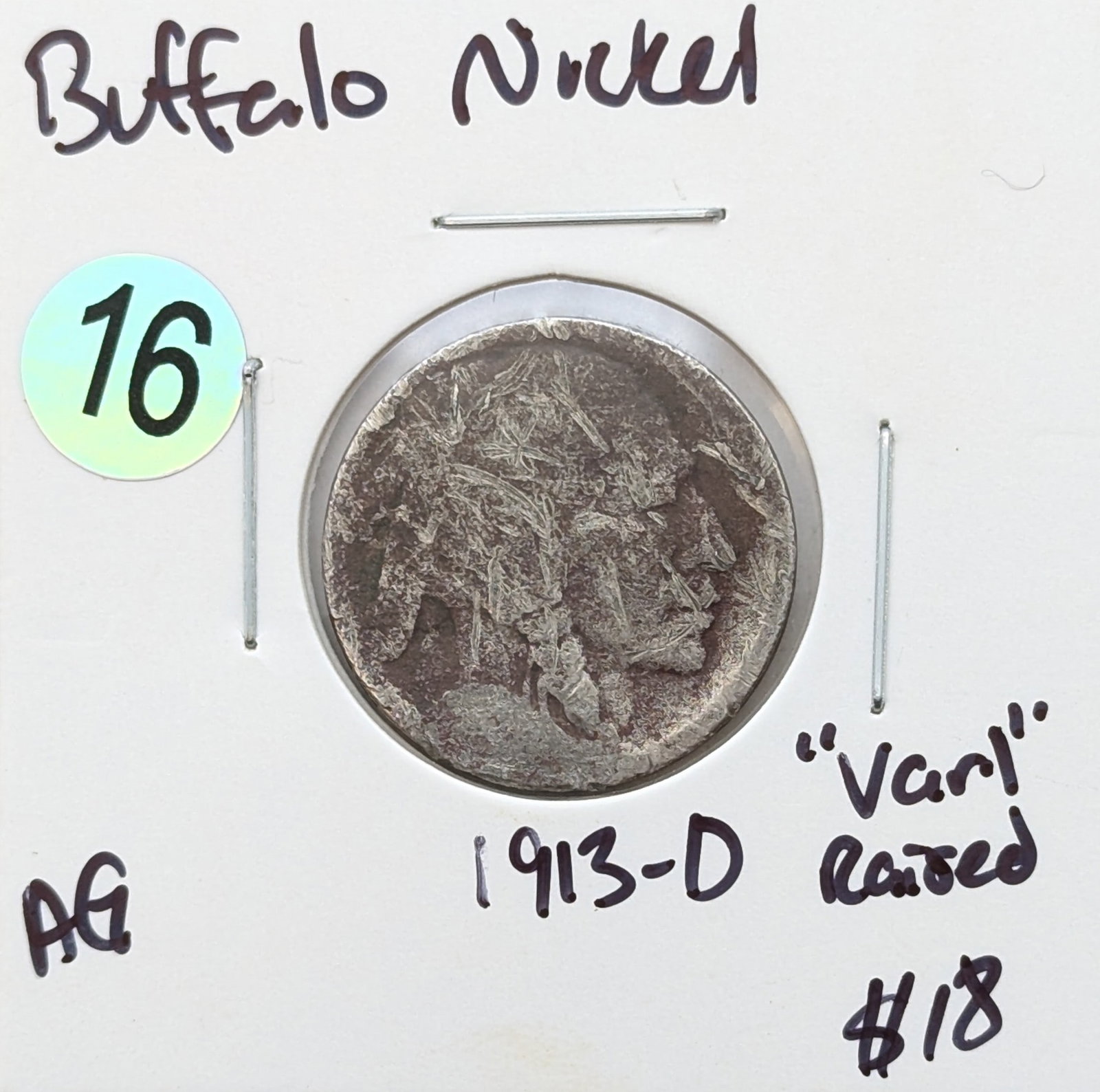 1913-D Buffalo Head Nickel: Coin