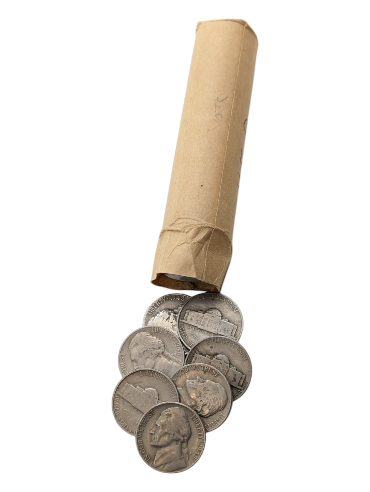 Roll of 40 - 1948-D Jefferson Nickels: Coin