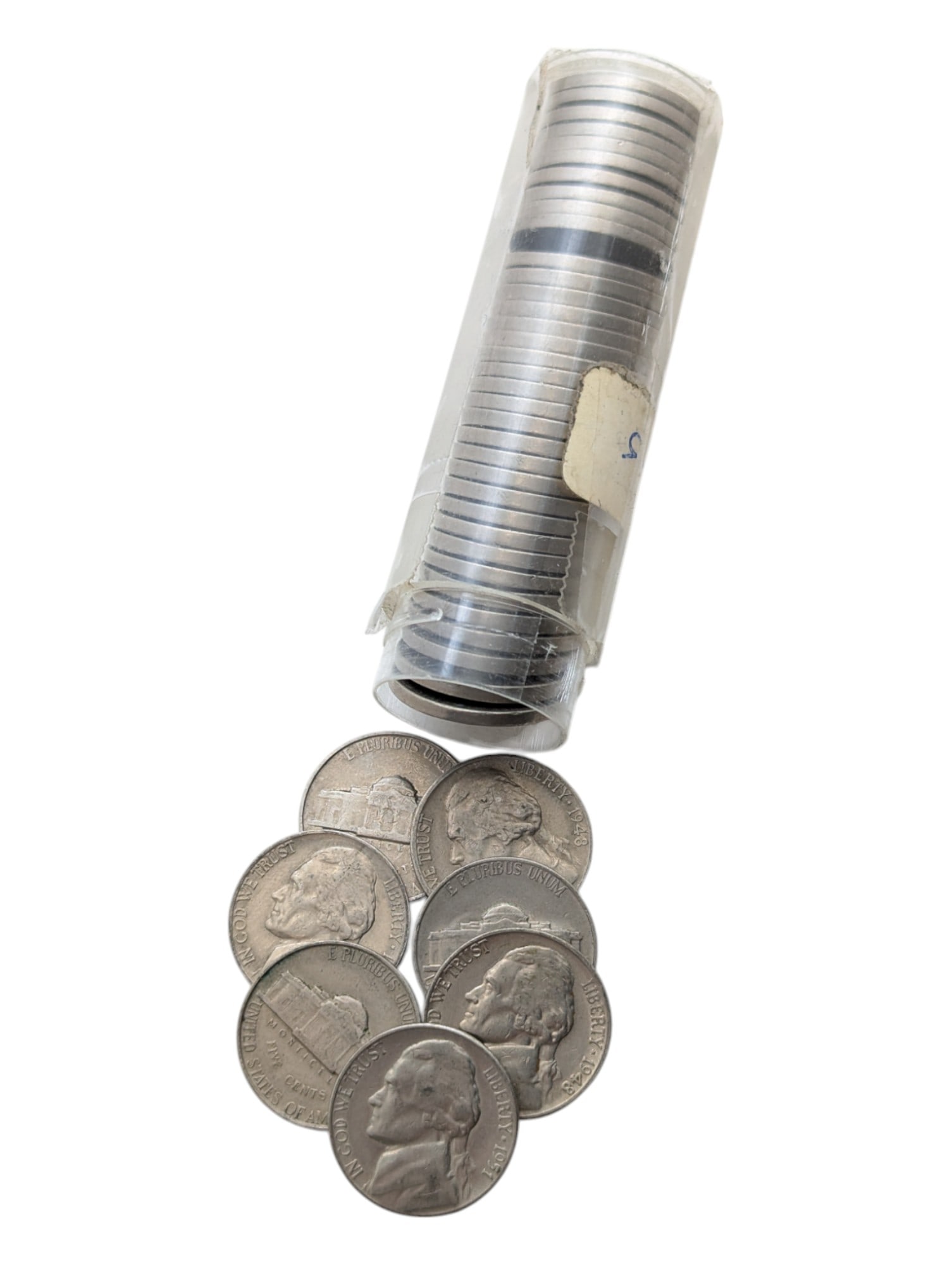 Tube of 40 - 1951-S Jefferson Nickels: Coin
