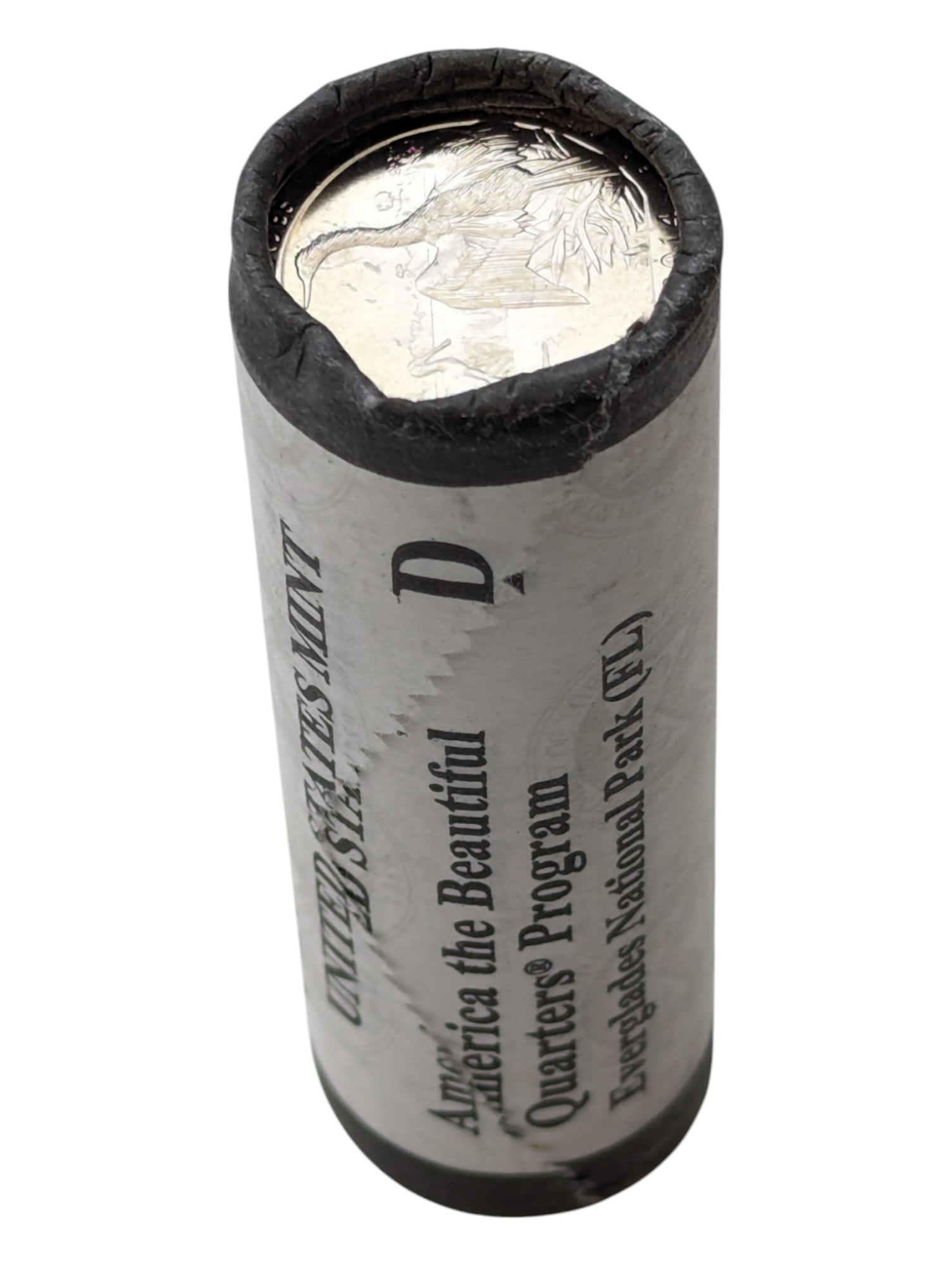 Original Bank Roll of 2014-D America the Beautiful Quarters - Everglades National Park: Coin
