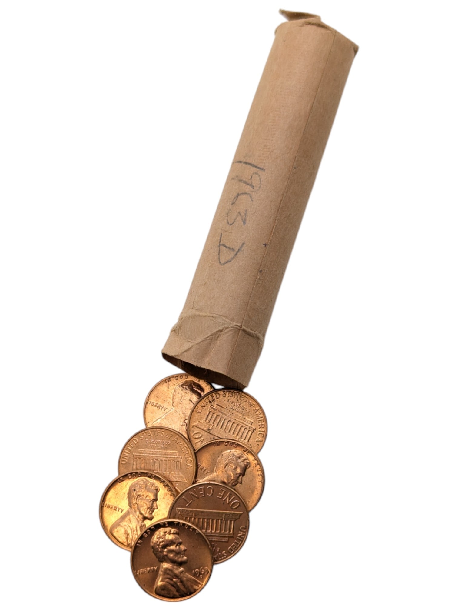 Roll of 50 - 1963-D Lincoln Cents: Coin