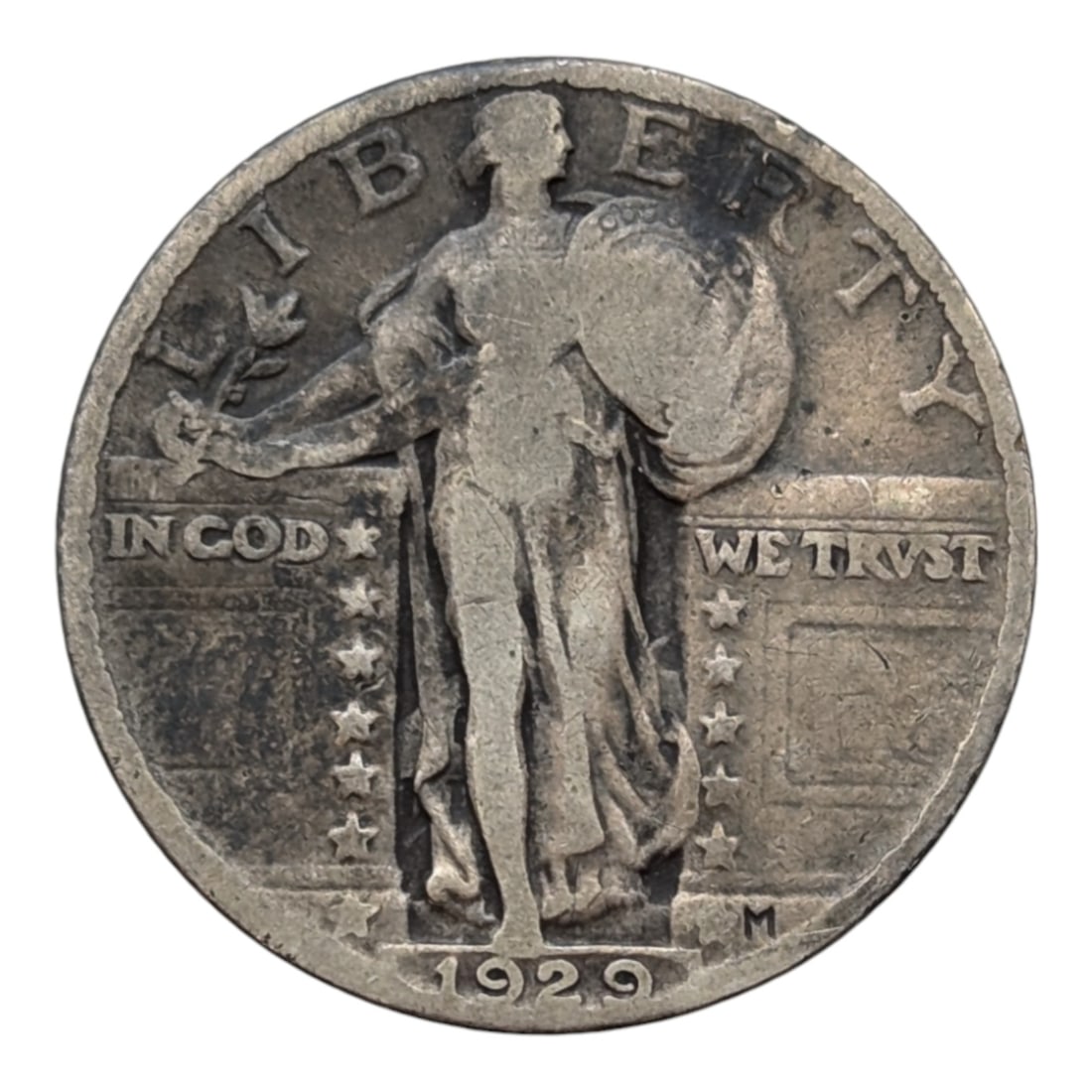 1929 Silver Standing Liberty Quarter: Silver