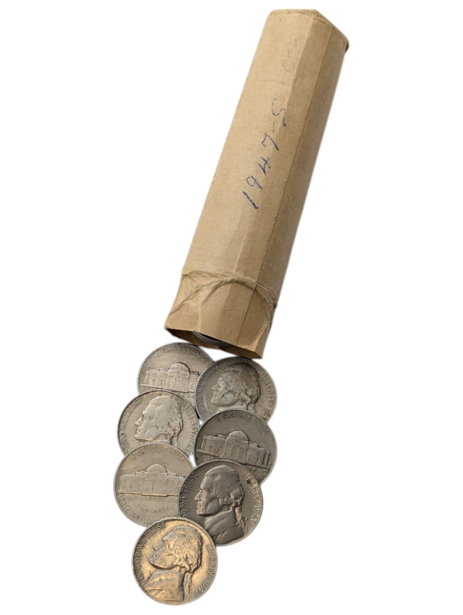 Roll of 40 - 1947-S Jefferson Nickels: Coin