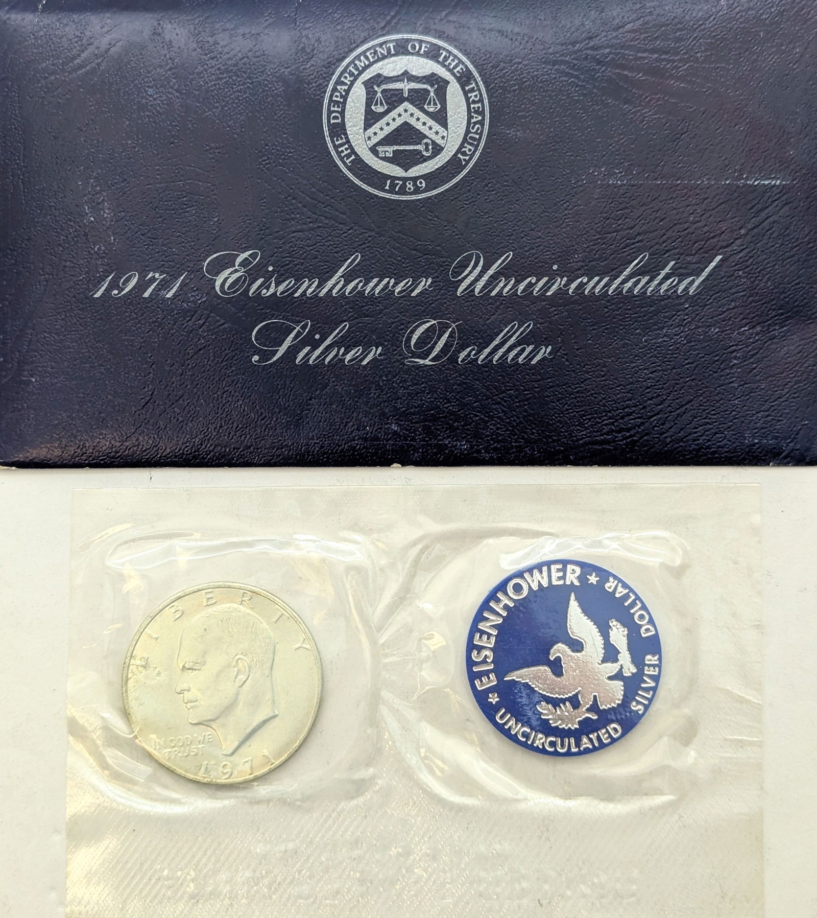 1971 Eisenhower " Ike" Uncirculated Silver Dollar (1 of 2)