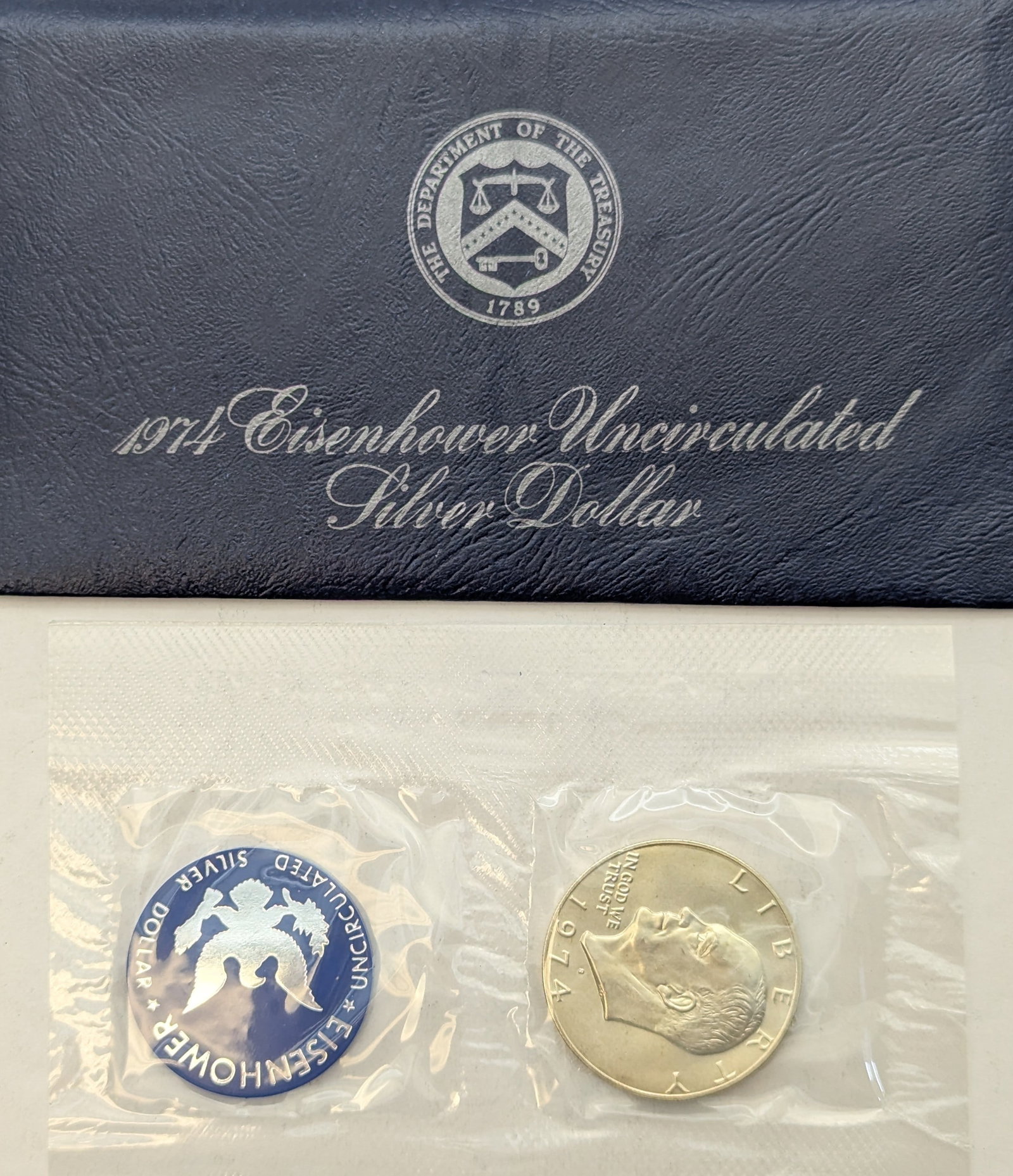 1974 Eisenhower " Ike" Uncirculated Silver Dollar (1 of 2)