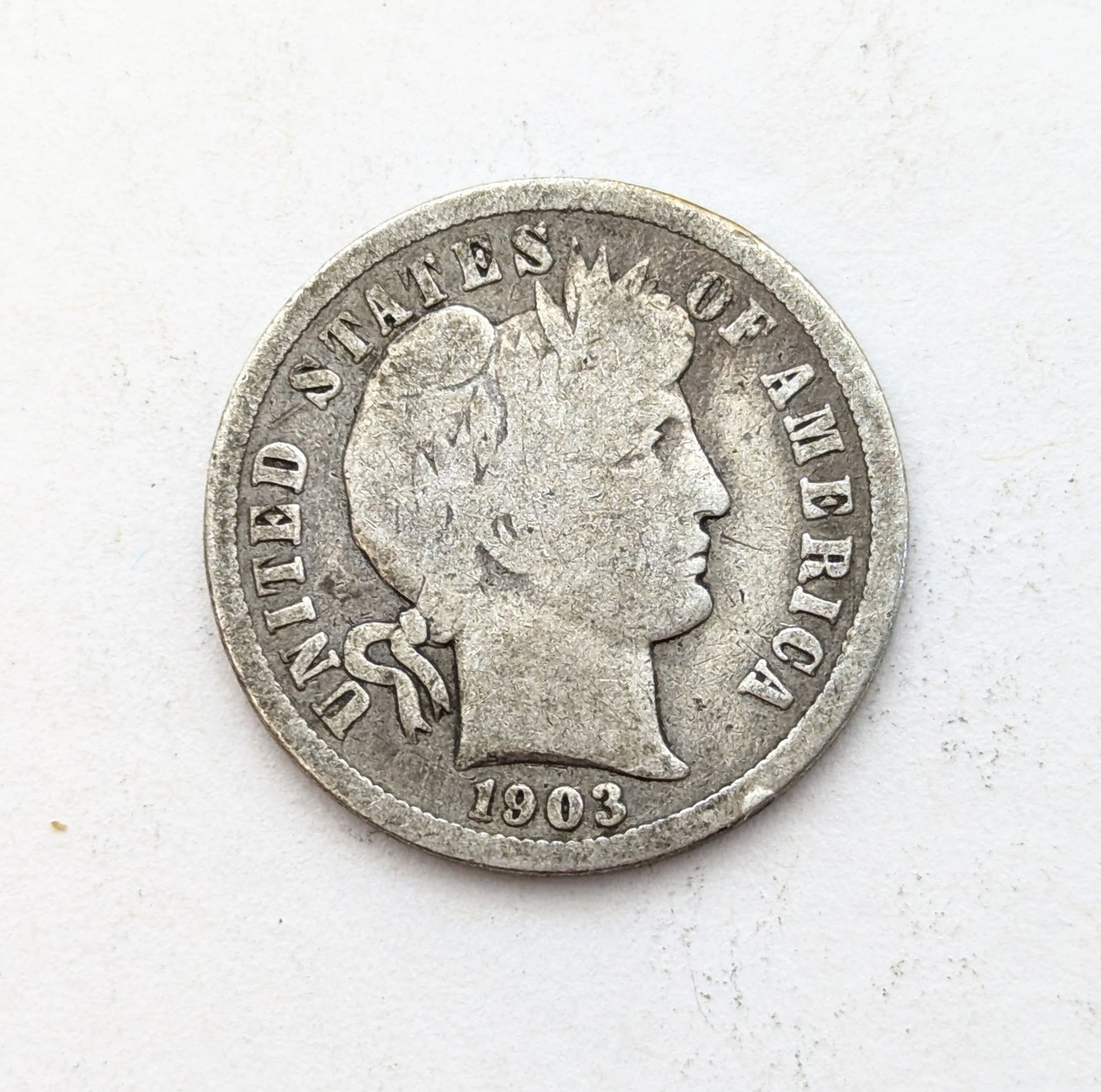 1903-O Silver Barber Dime (1 of 2)