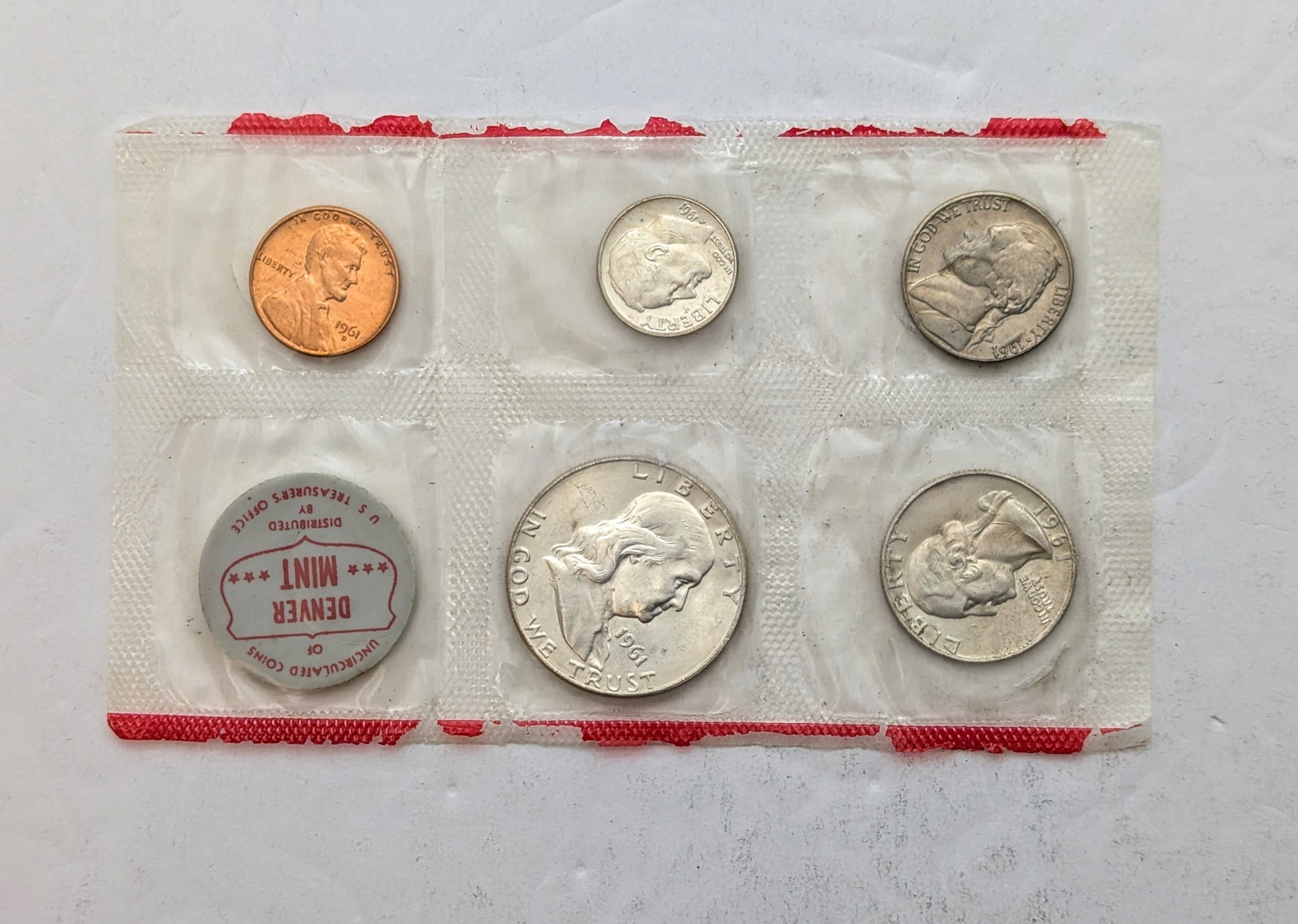1961 Silver Uncirculated Denver Set - No Box: Coin