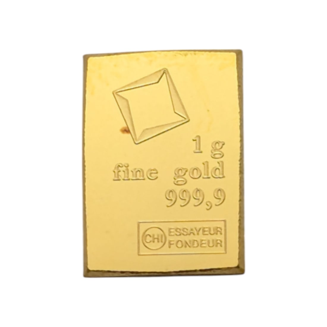 FEATURE 1g Fine .999 Gold Mini Bar - Valcambi (1 of 2)