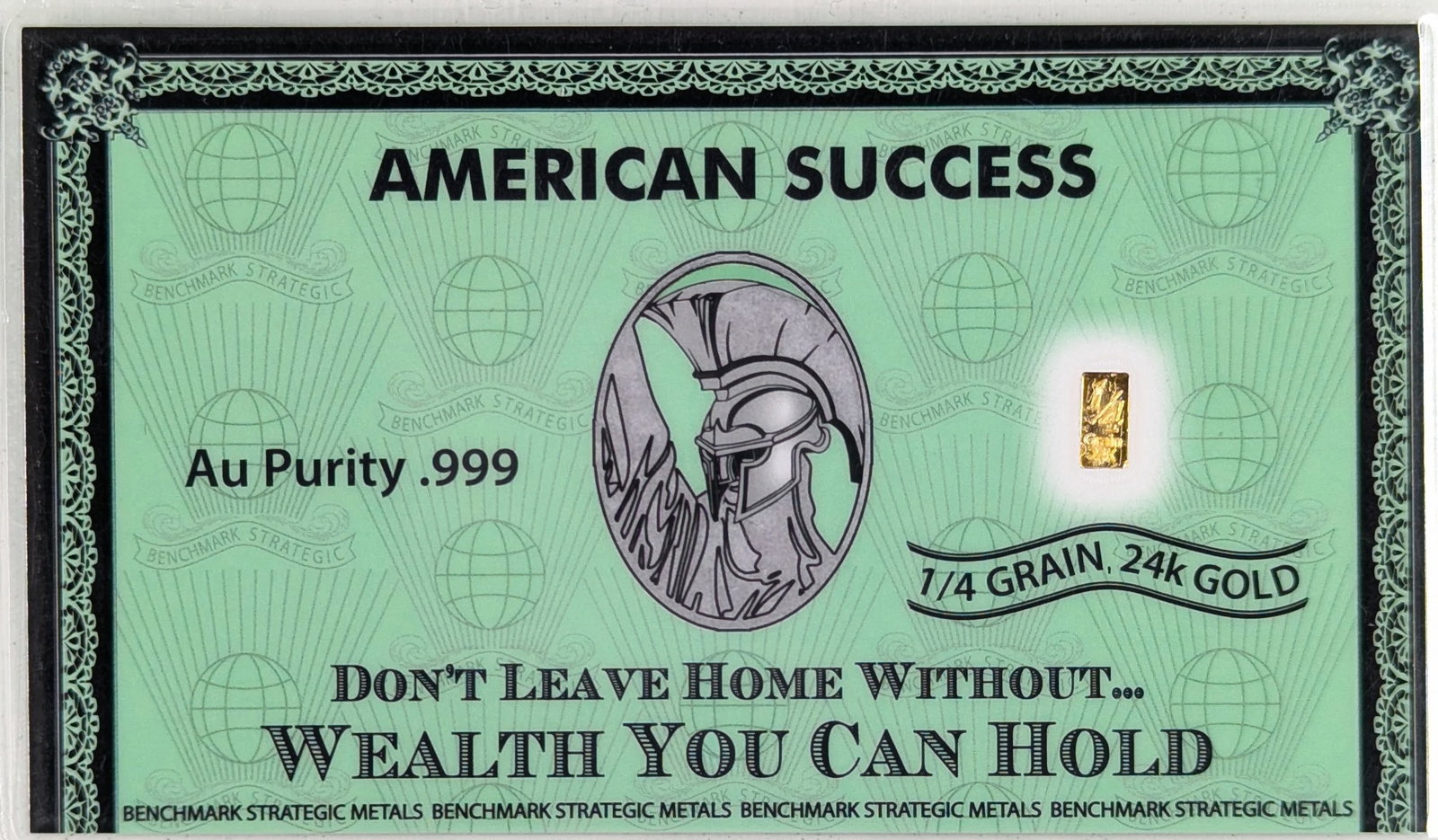 1/4 grain .999 Fine Gold - Benchmark Strategic Metals: Gold