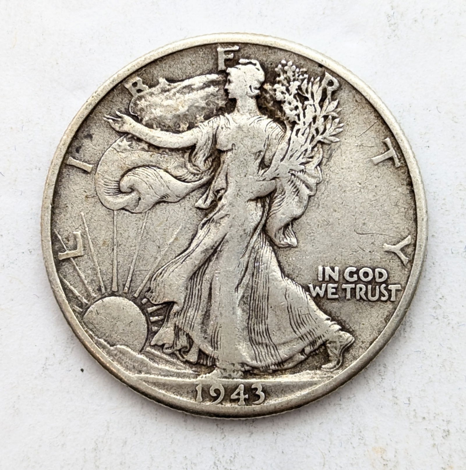 1943-D Silver Walking Liberty Half Dollar (1 of 2)