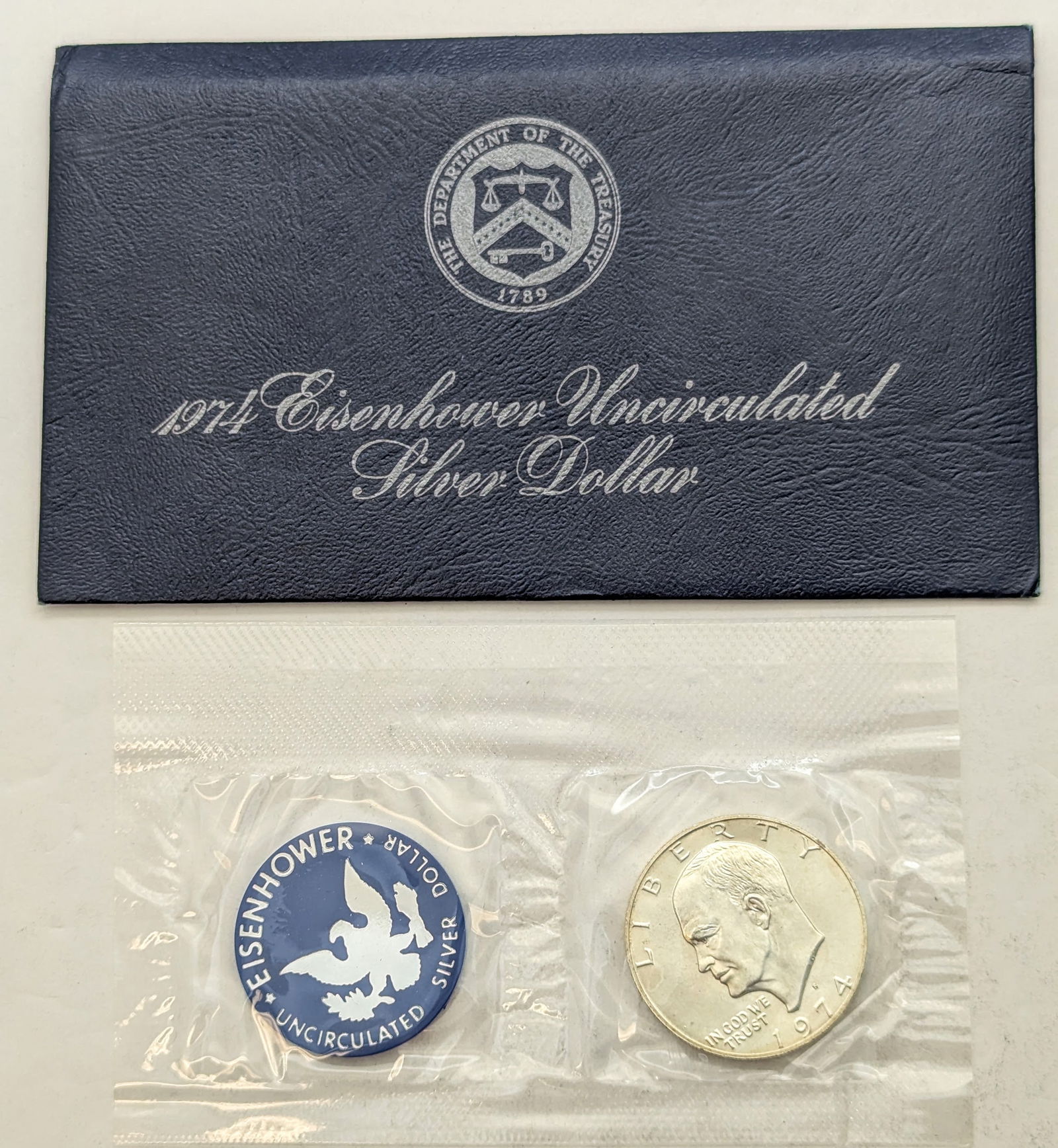 1974 Eisenhower " Ike" Uncirculated Silver Dollar (1 of 2)