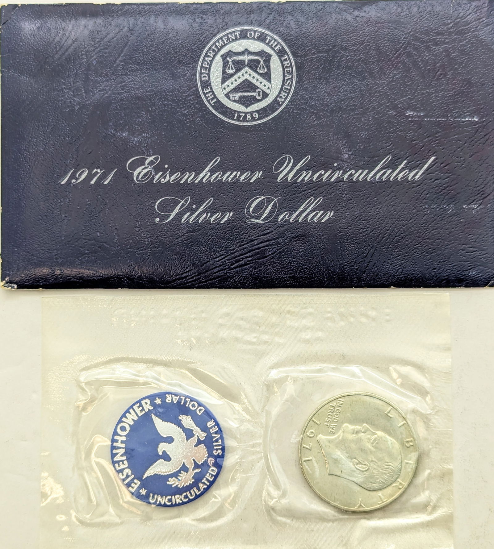 1971 Eisenhower " Ike" Uncirculated Silver Dollar (1 of 2)