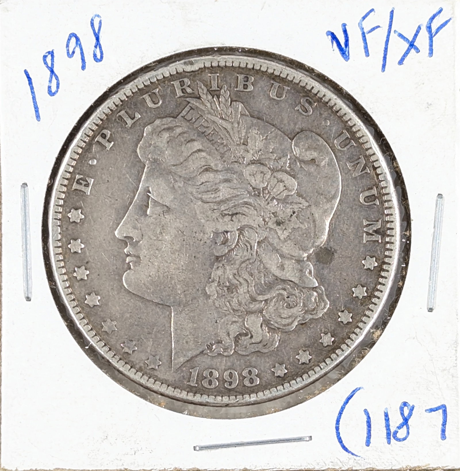 1898 Morgan Silver Dollar: Silver